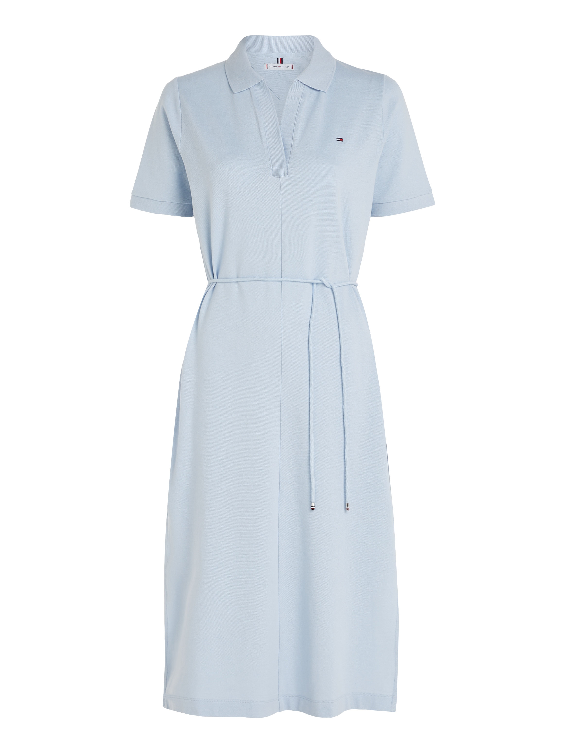 Tommy Hilfiger Polokleid »OPN PLKT LYLL POLO DRS WAIST DTL«, mit Seitenschlitzen