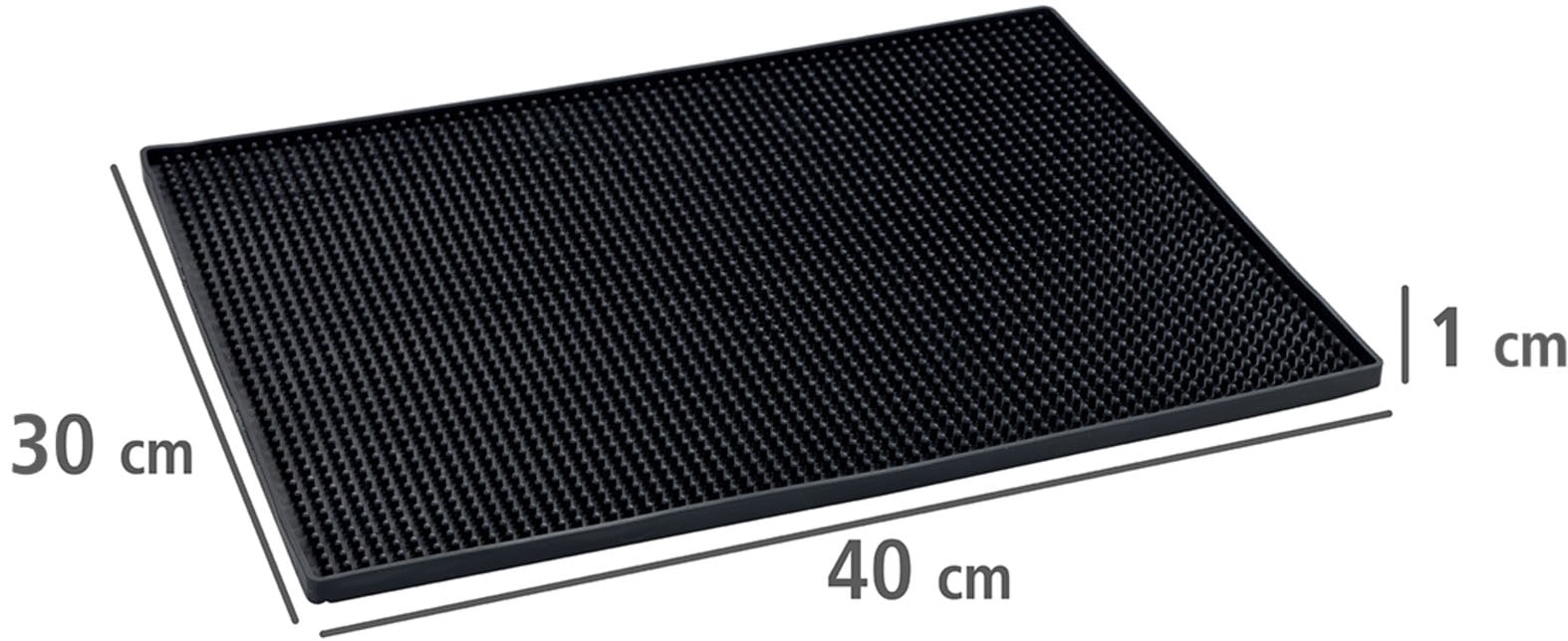 WENKO Geschirrständer »Modell Maxi«, Abtropfmatte für Geschirr mit Noppenstruktur, extra groß
