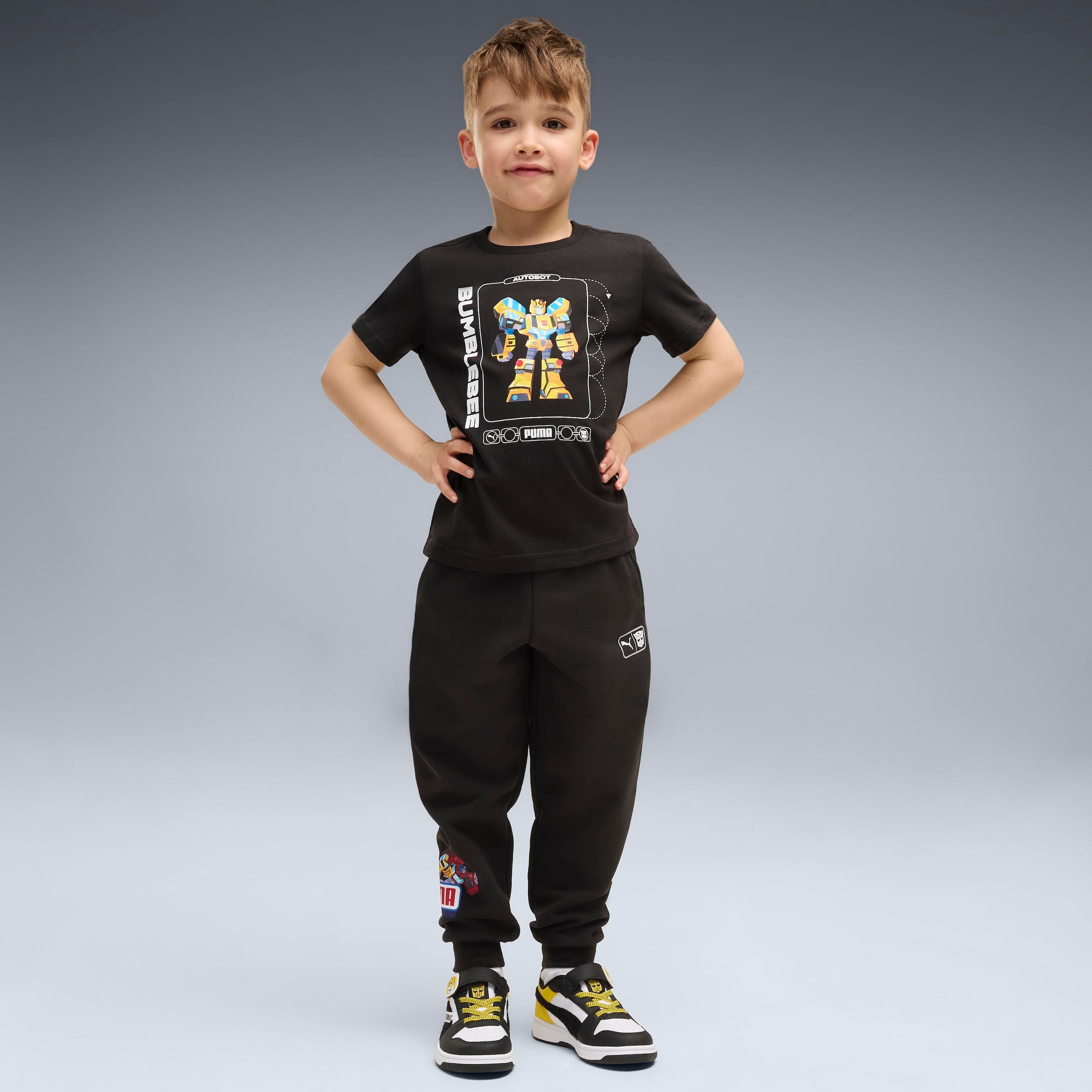 PUMA T-Shirt »X TRANSFORMERS GRAPHIC TEE« für Kinder, Regular Fit, normale Länge, Kurzarmdesign, unifarben