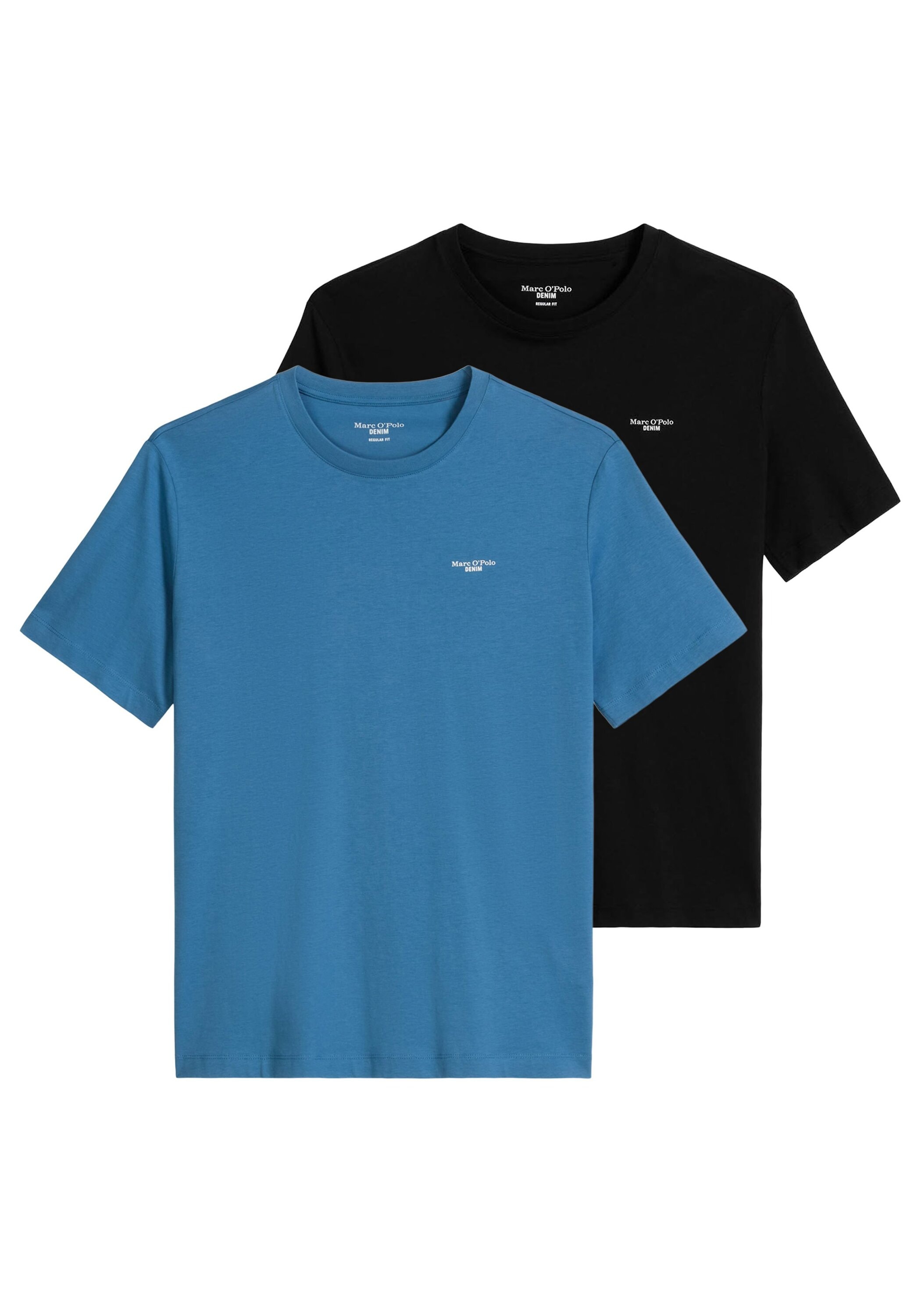 Marc O'Polo DENIM T-Shirt »T-Shirt T-Shirt, SSL, Logo Print, Reg F 2er Pack« 2