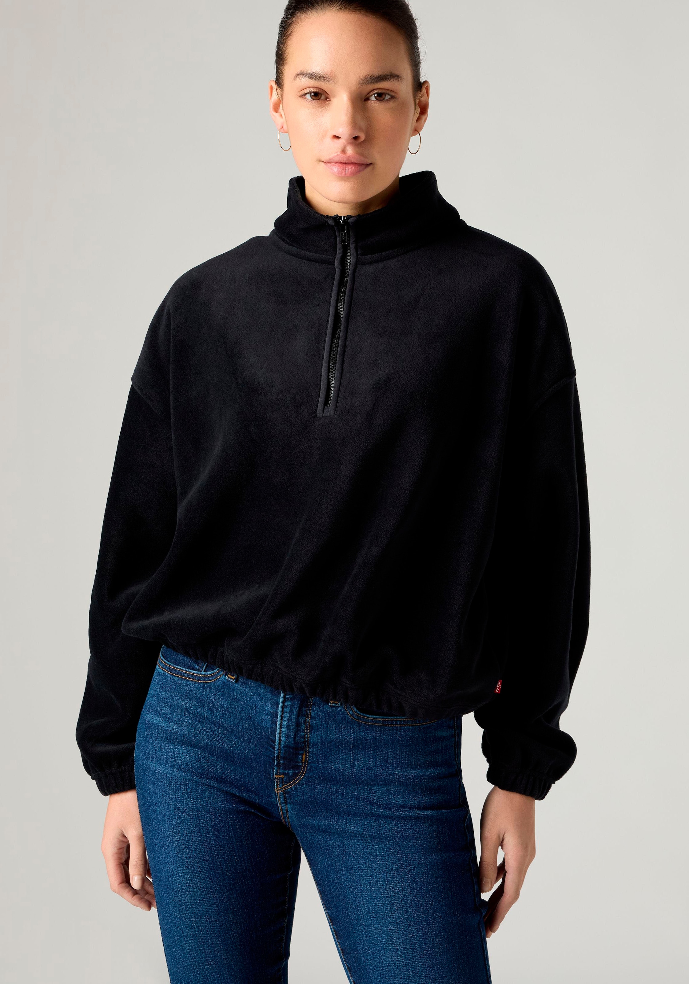 Levi's® Fleecepullover »LSE_DELTA 1/4 ZIP«, Pflegeleichte Fleece- Qualität

