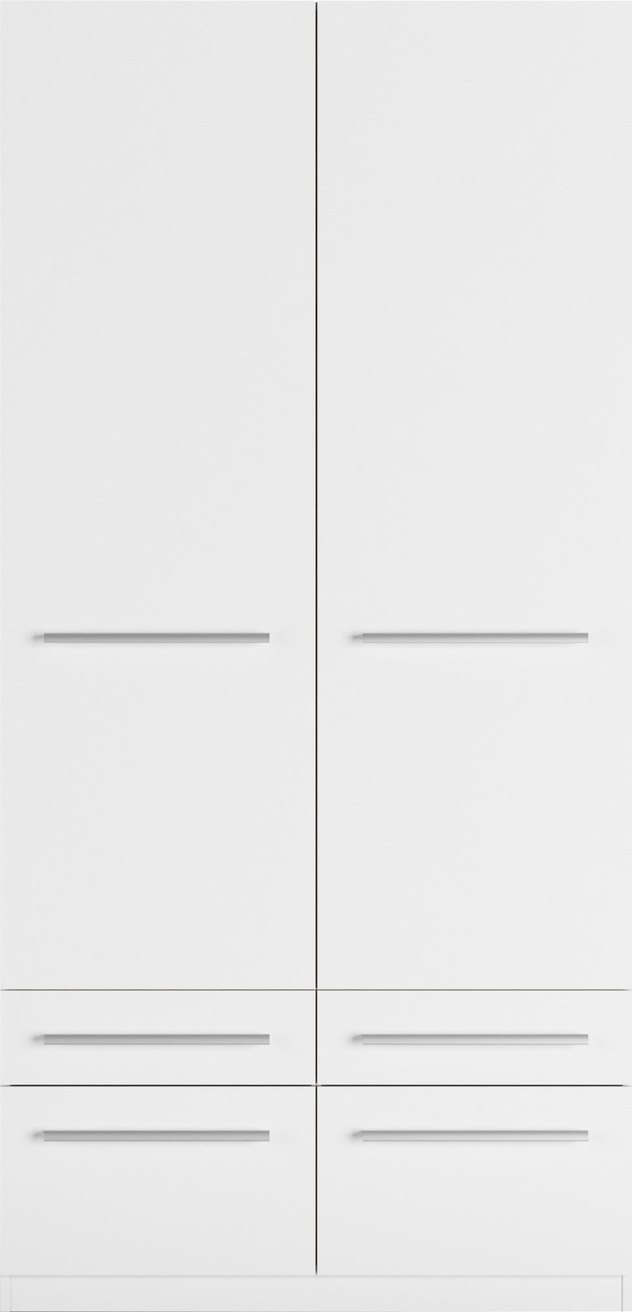 priess Kleiderschrank »Schrank Garderobe Wäscheschrank Barcelona in 5 Breiten«, viel Stauraum, geräumige Schubkästen, mit Spiegel, MADE IN GERMANY