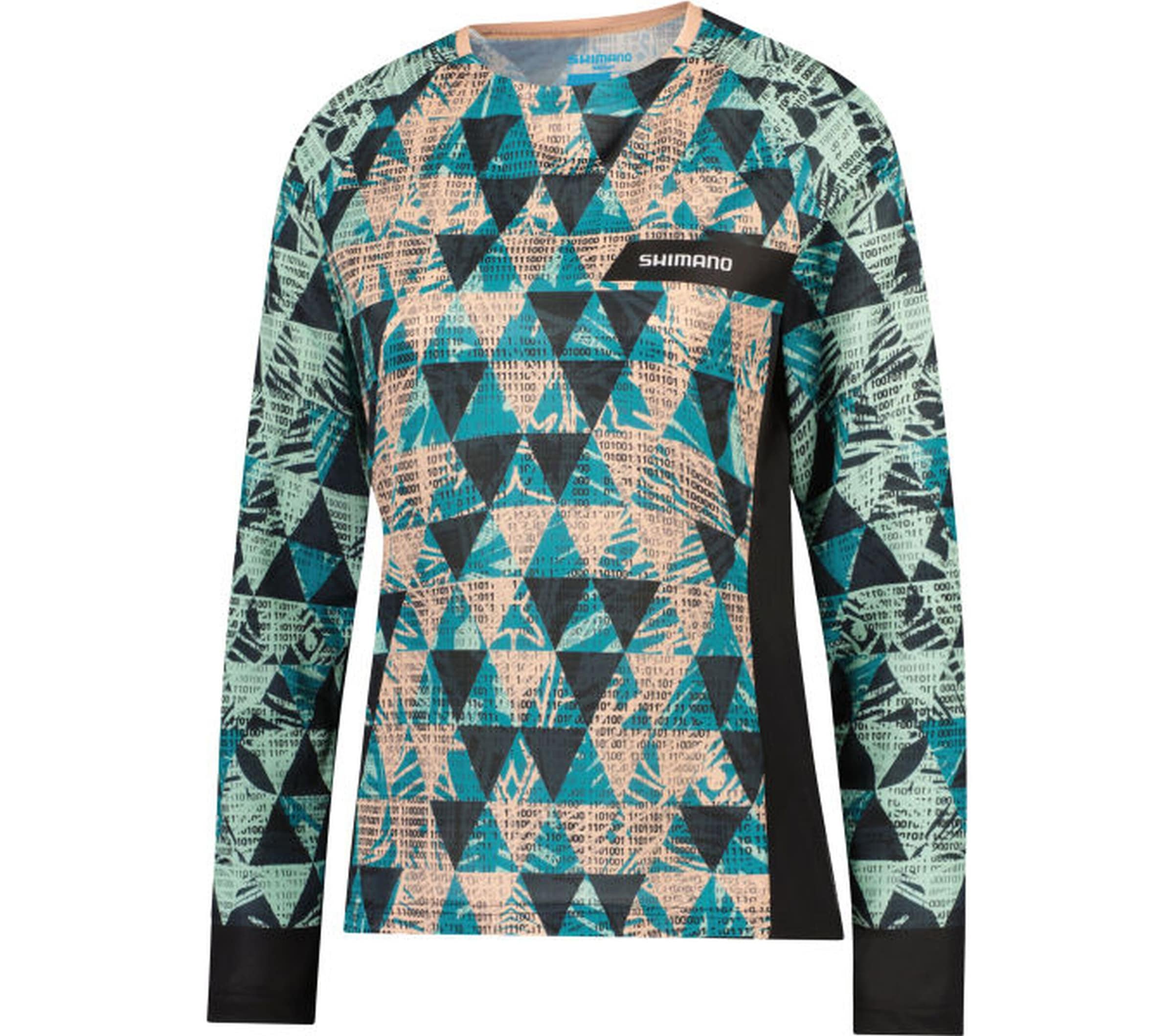 Shimano Radtrikot »Woman's SAIKO Long Sleeve Jersey, Black/Green«