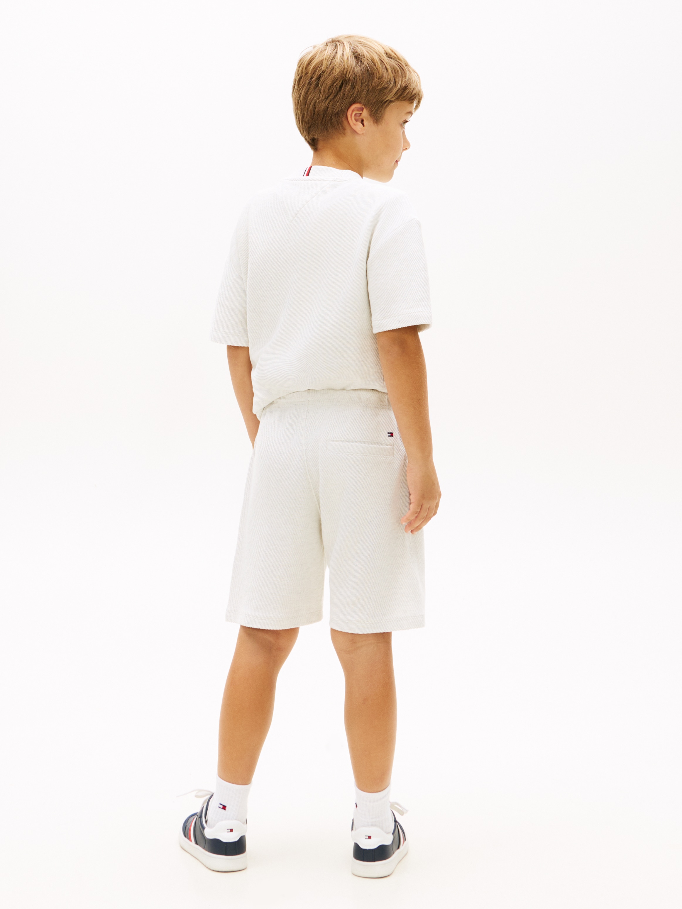 Tommy Hilfiger Shorts »TH SCRIPT JERSEY TWILL SHORT«  Kinder bis 16 Jahre, weites Bein