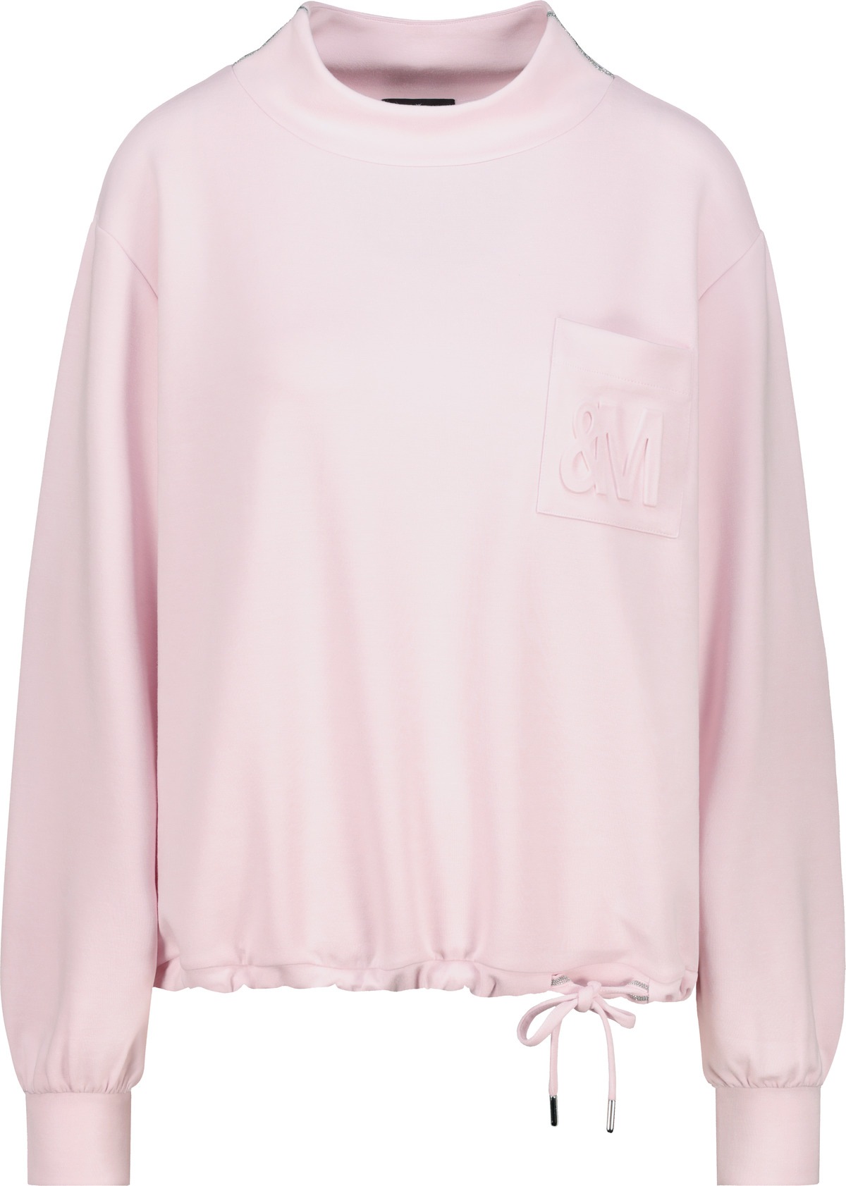 Monari Sweatshirt »Sweatshirt Basic Schmuckdetail«, Regular fit mit Stehkragen
