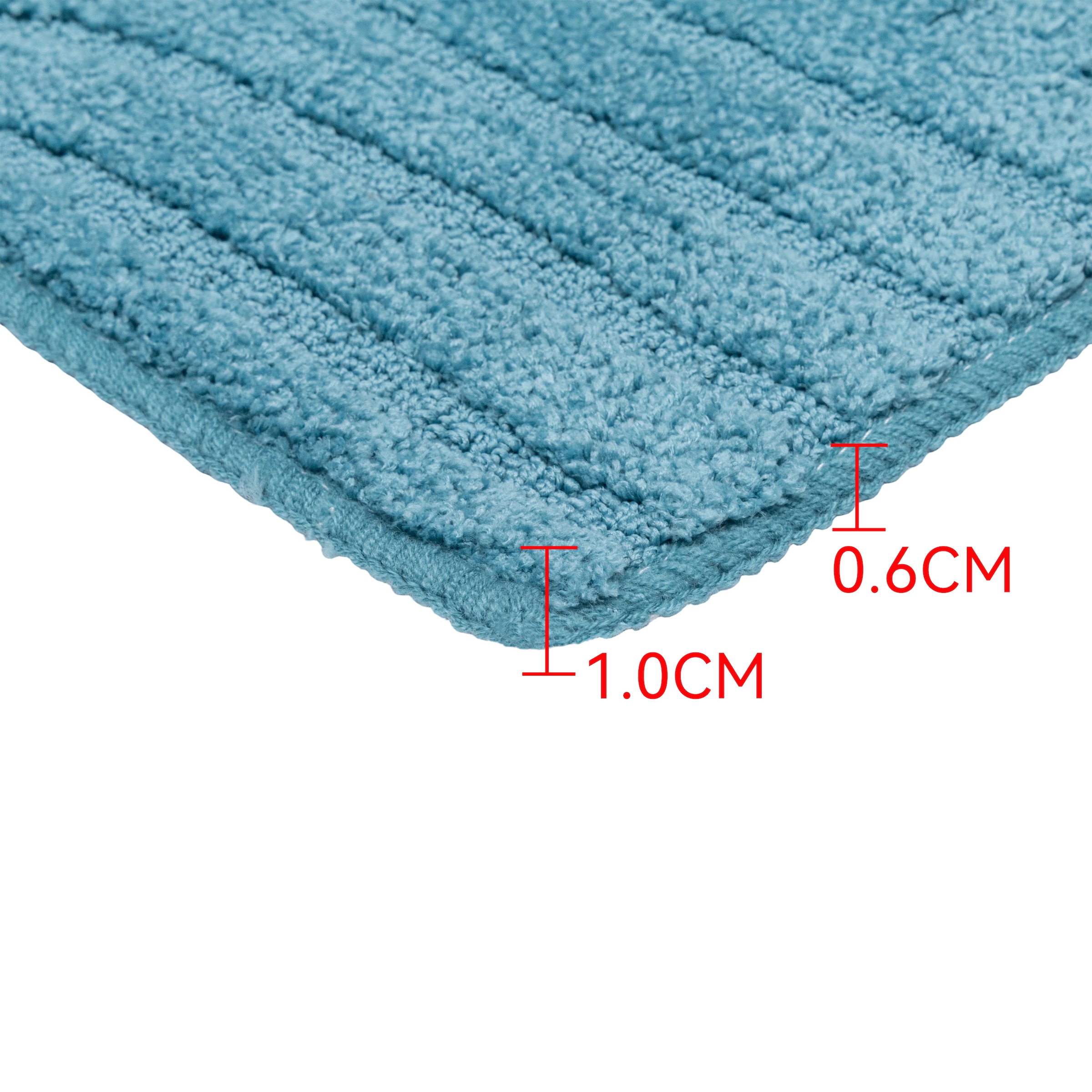 OTTO home Badematte »Zen, Badvorleger, Badezimmer Teppich, Duschvorleger« Höhe 10 mm rutschhemmend beschichtet fußbodenheizungsgeeignet | schnell trocknend Uni Farben, Hoch-Tief-Effekt, modernes Muster, Zen