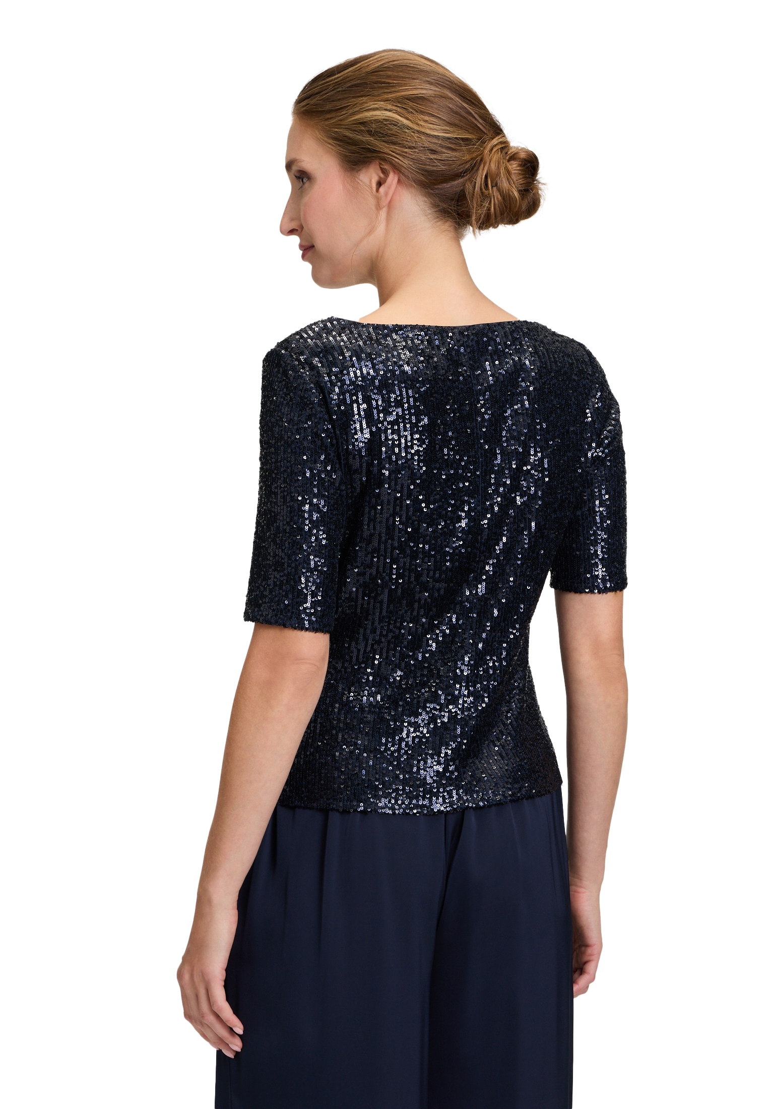 Vera Mont T-Shirt »Pailletten-Top mit Glanzeffekt«