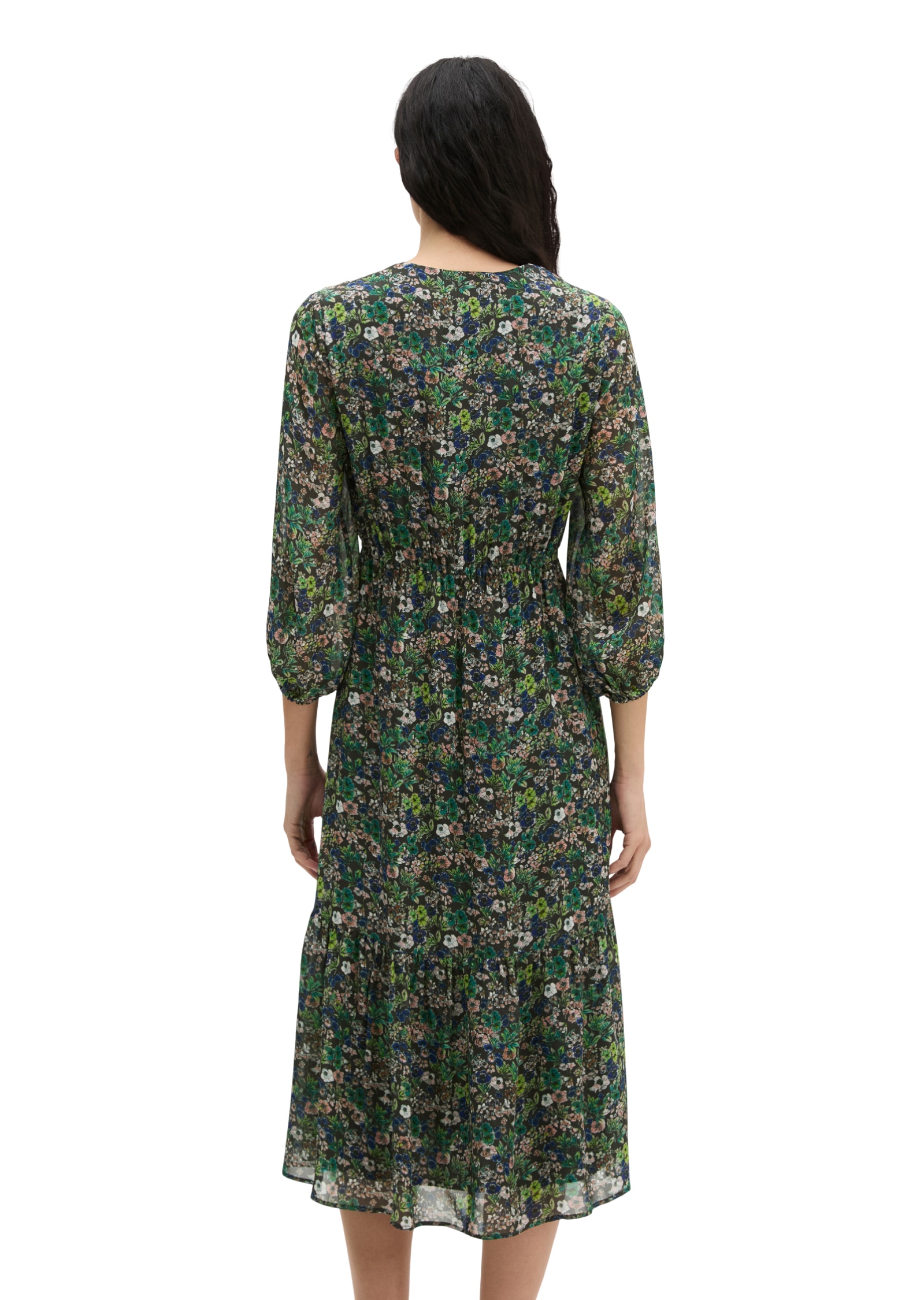 Marc O'Polo Sommerkleid Ohne Taschen flared aus bedruckter Viskose