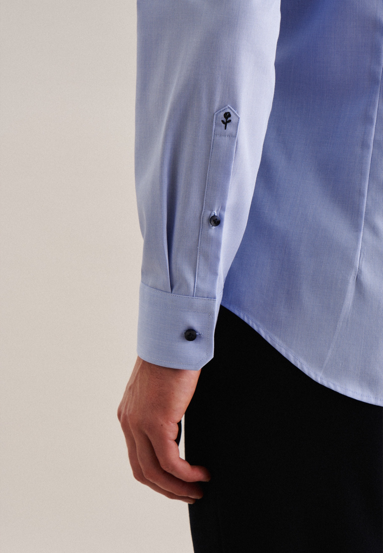 seidensticker Businesshemd »Slim«, Slim Langarm Kentkragen Uni