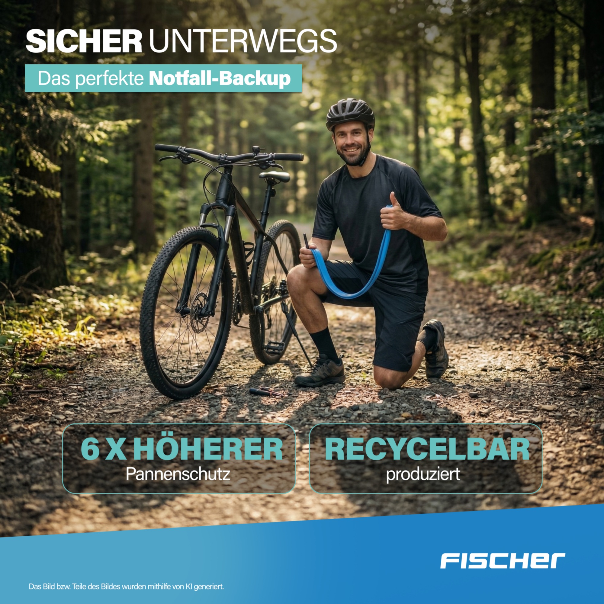 FISCHER Fahrrad Fahrradschlauch »TPU-Schlauch MTB 27,5" 54/65-584«