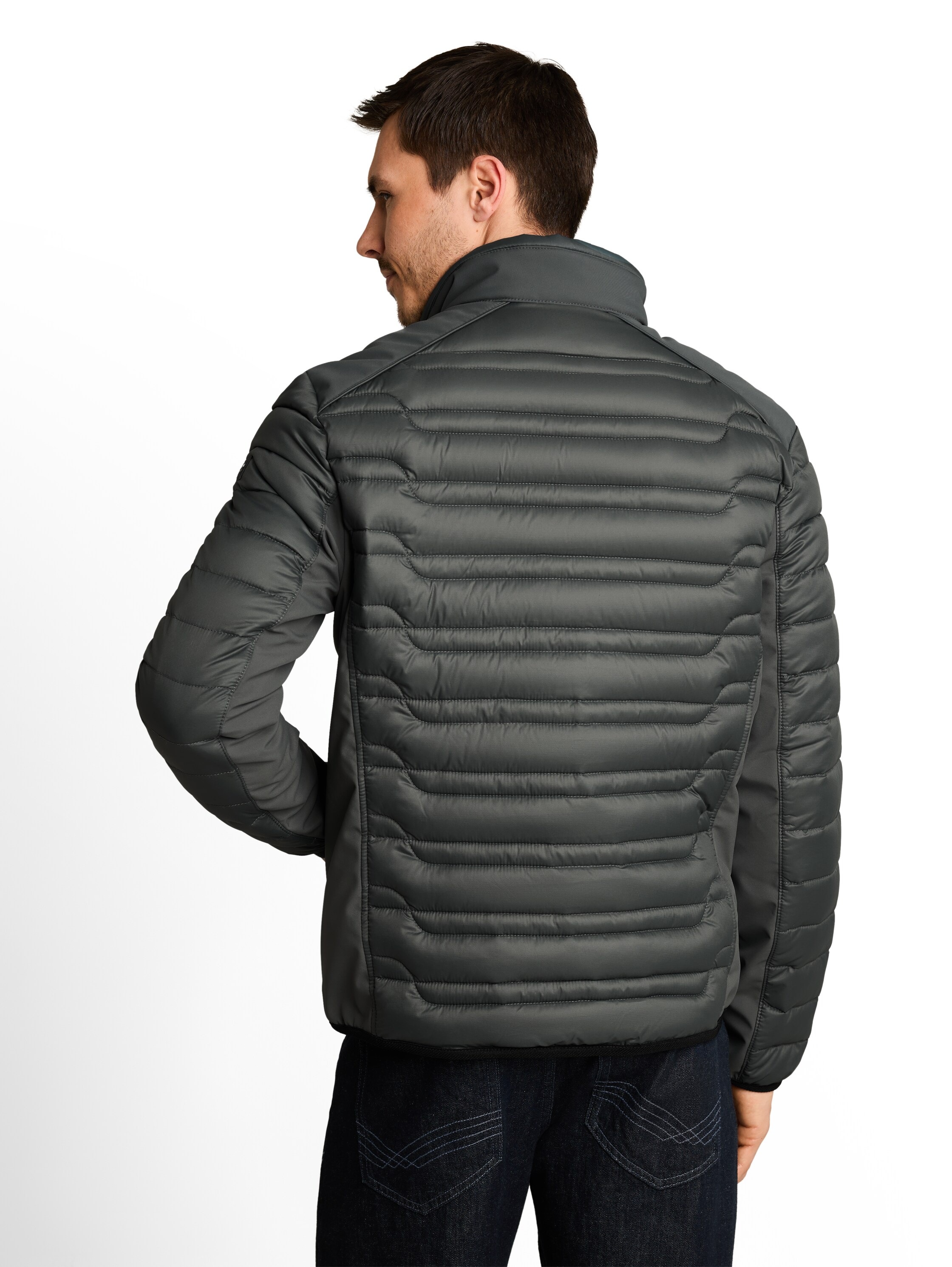 TOM TAILOR Steppjacke ohne Kapuze mit Stehkragen und Reißverschluss