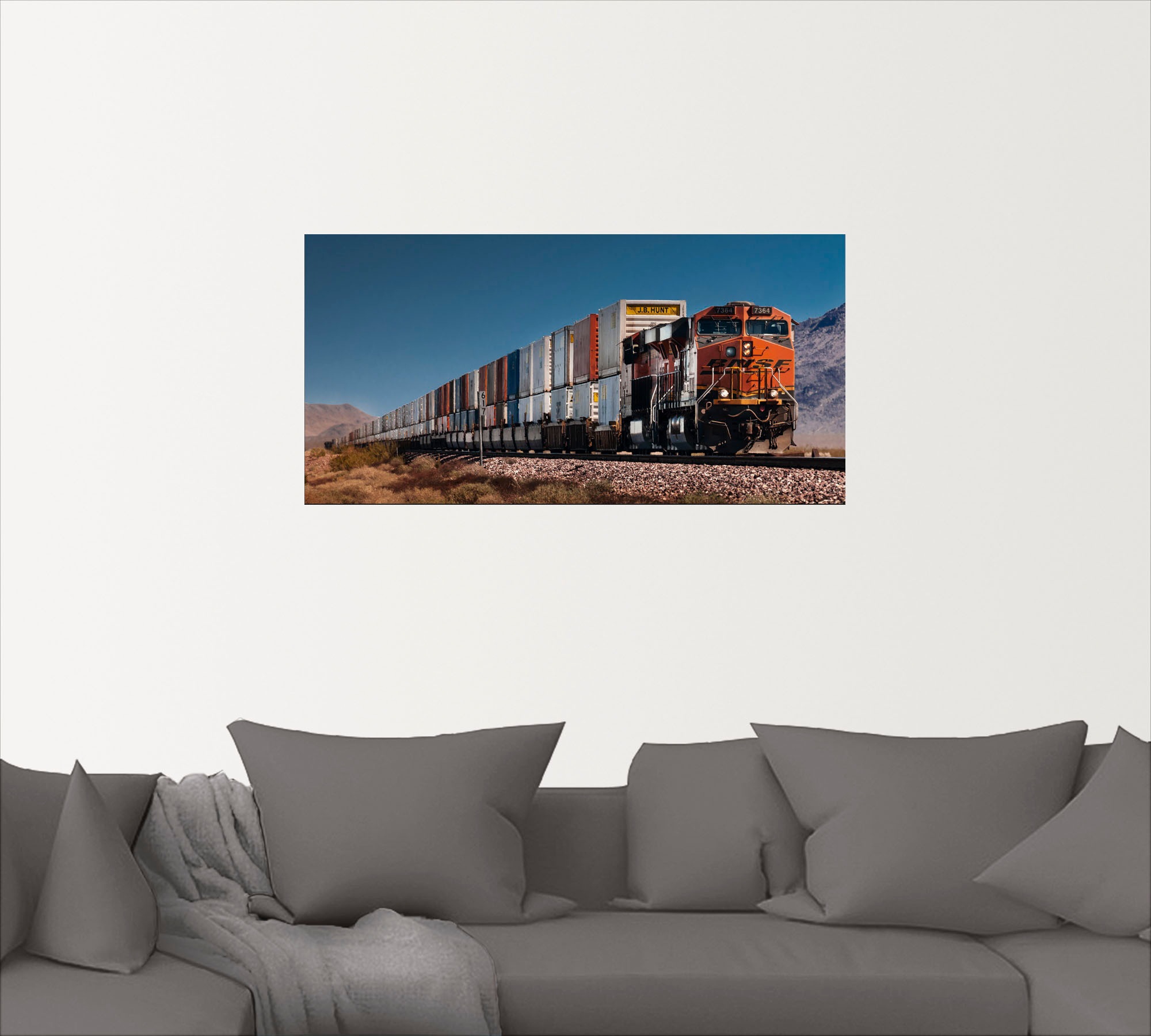 Artland Wandbild »Güterzug BNSF Kalifornien«, Züge, (1 St.), als Poster, Wandaufkleber in verschied. Größen