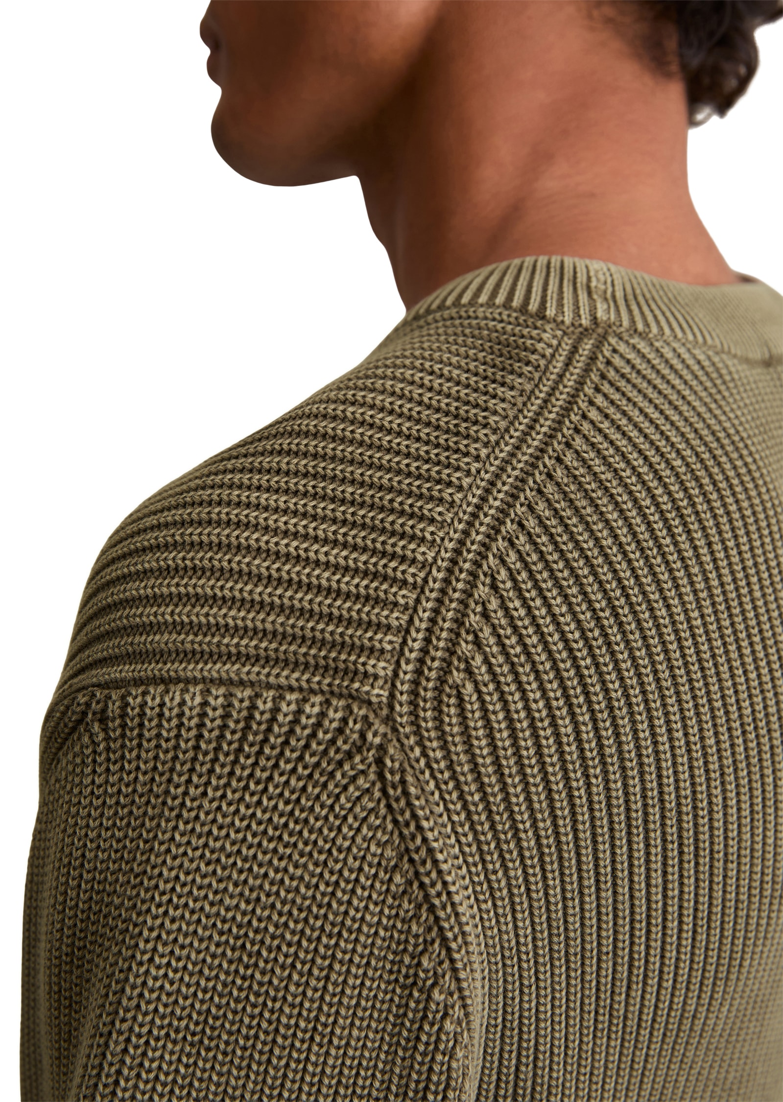 Marc O'Polo DENIM Rundhalspullover »loose fit mit speziellem Farbeffekt«