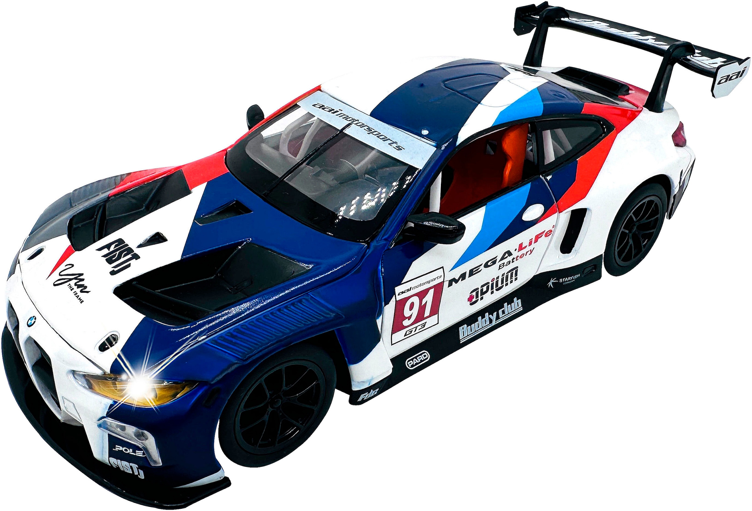 Jamara Spielzeug-Auto »Diecast, BMW M4 GT3«, LED Licht; Maßstab 1:24