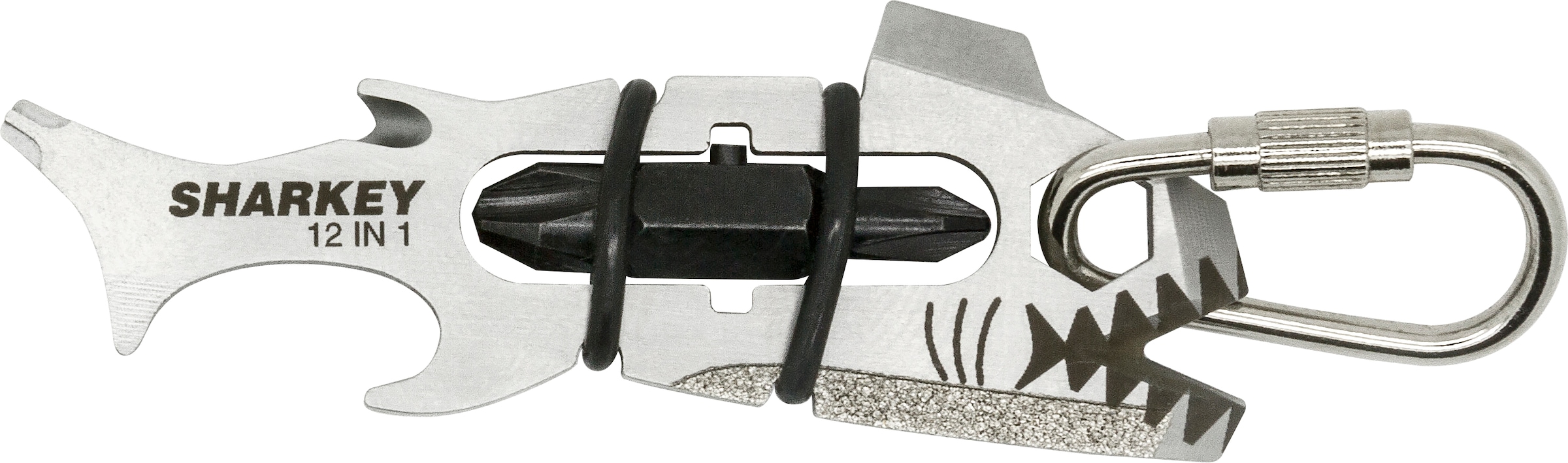 TRUE Multitool »SHARKEY«, (6 St.), 12 Funktionen, Bit-Aufnahme