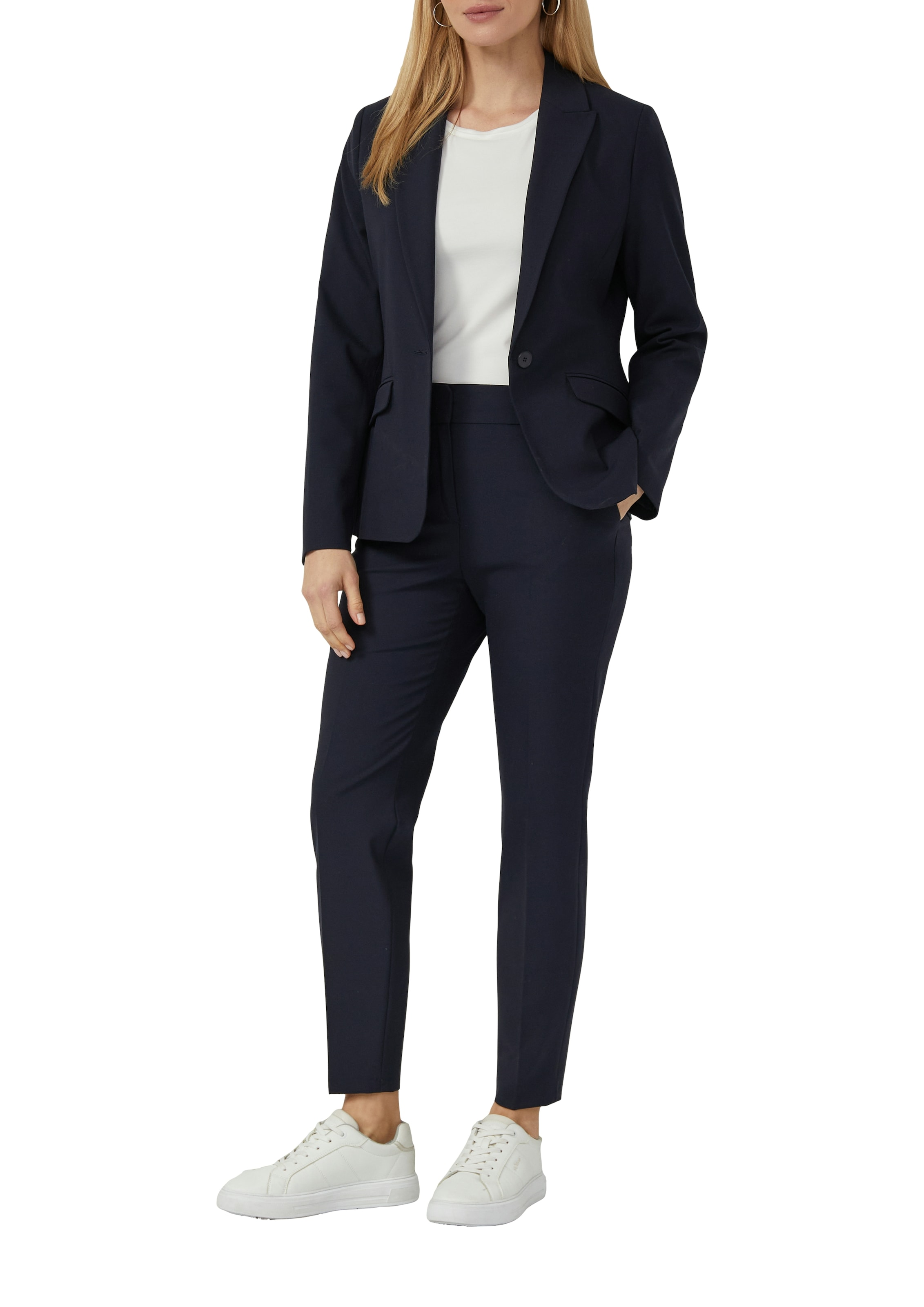 s.Oliver BLACK LABEL Stoffhose  mit schmalem Bein, Viskose-Stretch