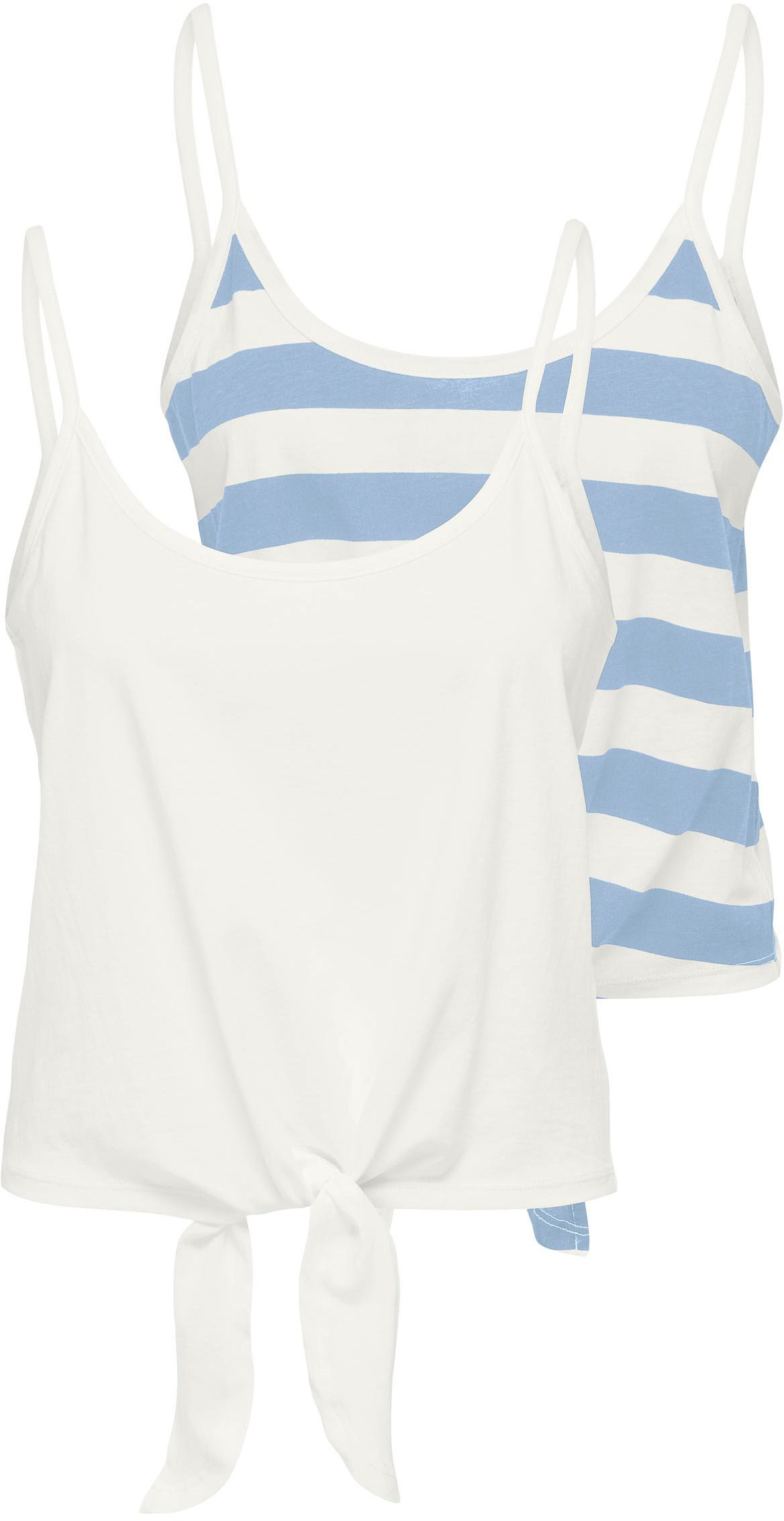 Only Trägertop »ONLMAY S/L REG SHORT KNOT TOP JRS 2PK«