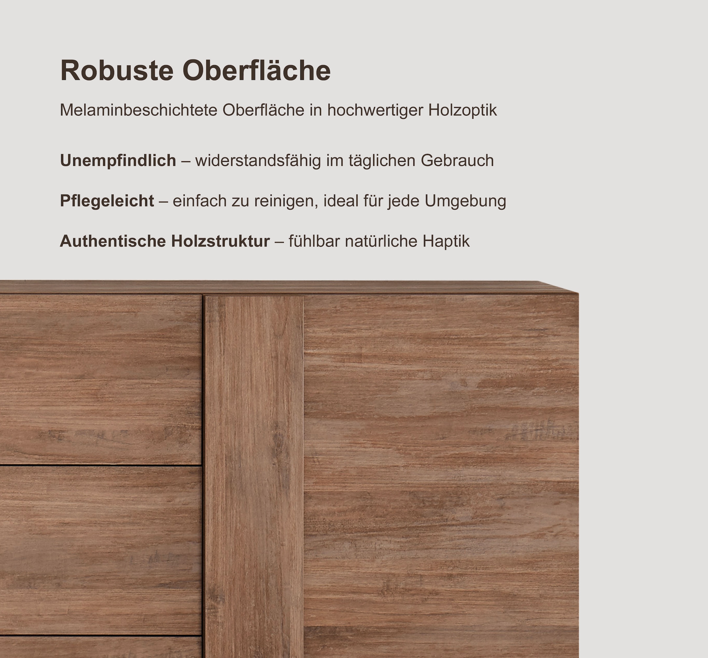 INOSIGN Lowboard »Jupiter, Breite 181 cm, TV-Board 3 Türen - Soft Closing, TV-Schrank,«, Medienkommode, moderne Griffblende, FSC®, cleveres Stauraumkonzept