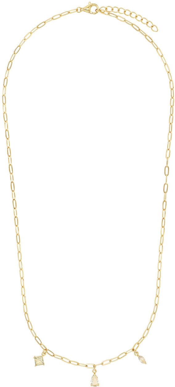 Amor Kette mit Anhänger »2039275, 2039280«, mit Zirkonia (synth.) oder Glasstein