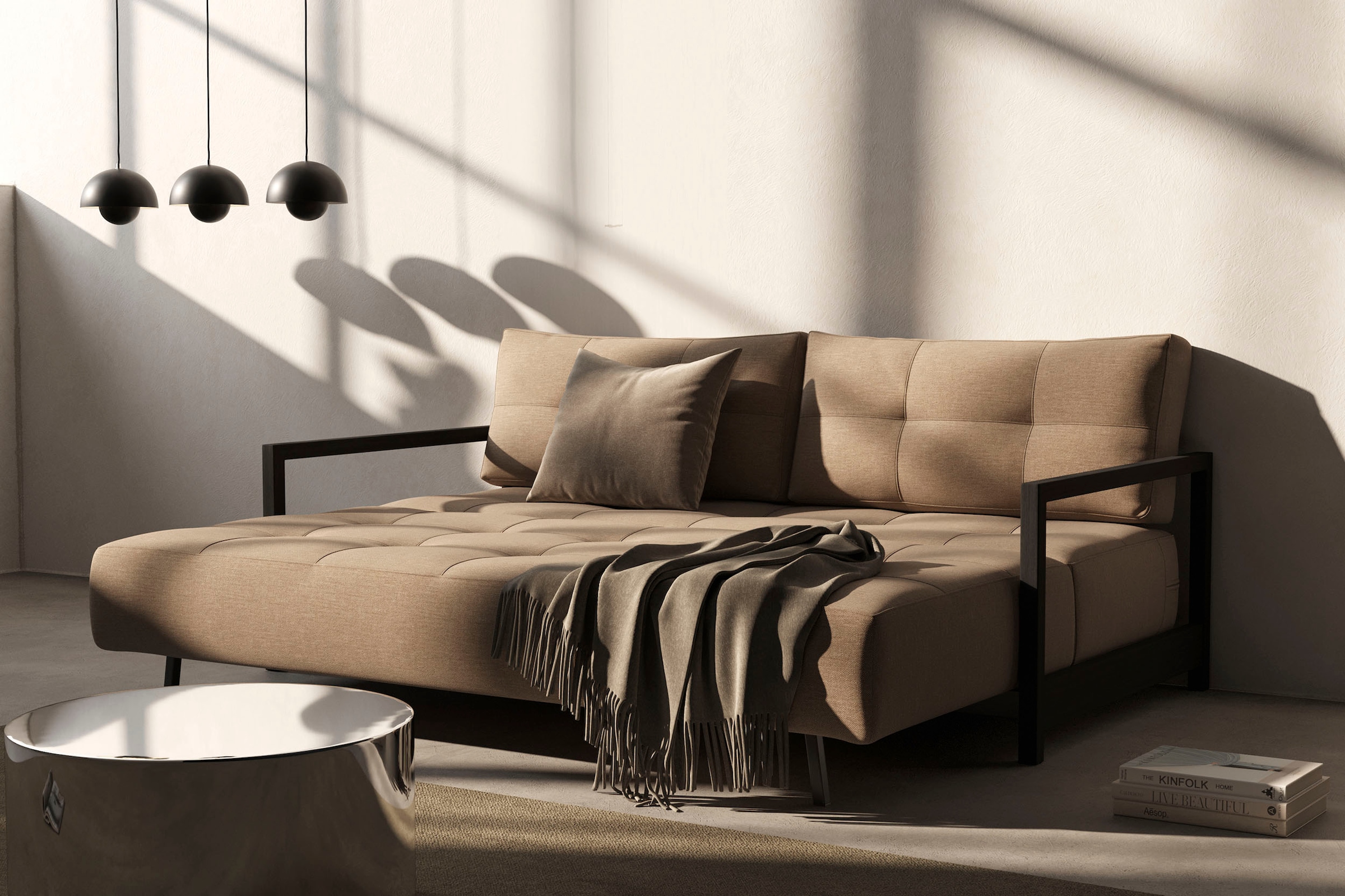 INNOVATION LIVING ™ Schlafsofa »Bifrost - Extrabreite Liegefläche & hochwertige Schlaffunktion« Einzel- und Doppelbett, bequem und komfortabel