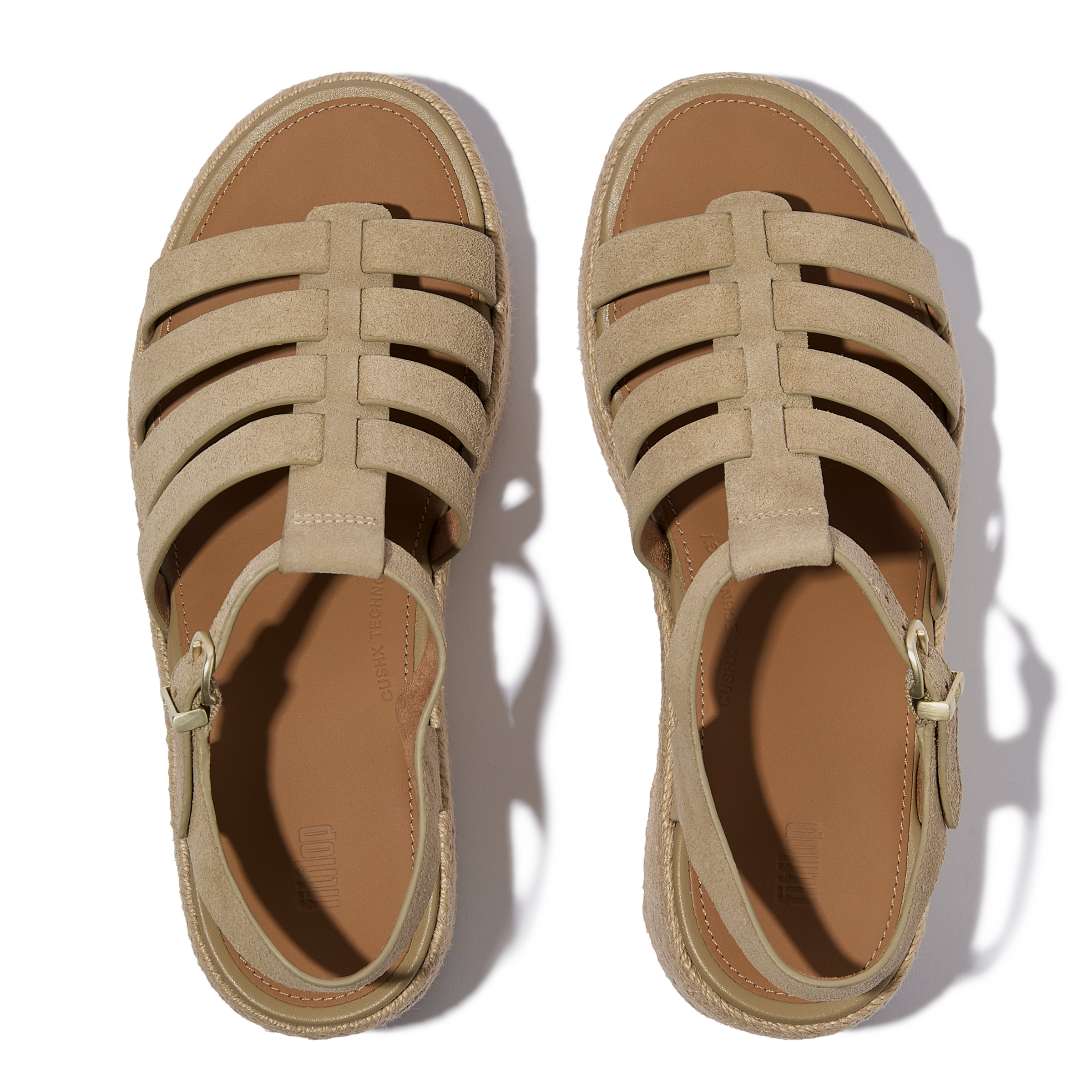 Fitflop Keilsandalette »PLATFFORMS ESPADR. SUEDE FISHERMAN WEDGE SANDALS«  Plateau, Sandale, Sommerschuh mit verstellbaren Riemchen