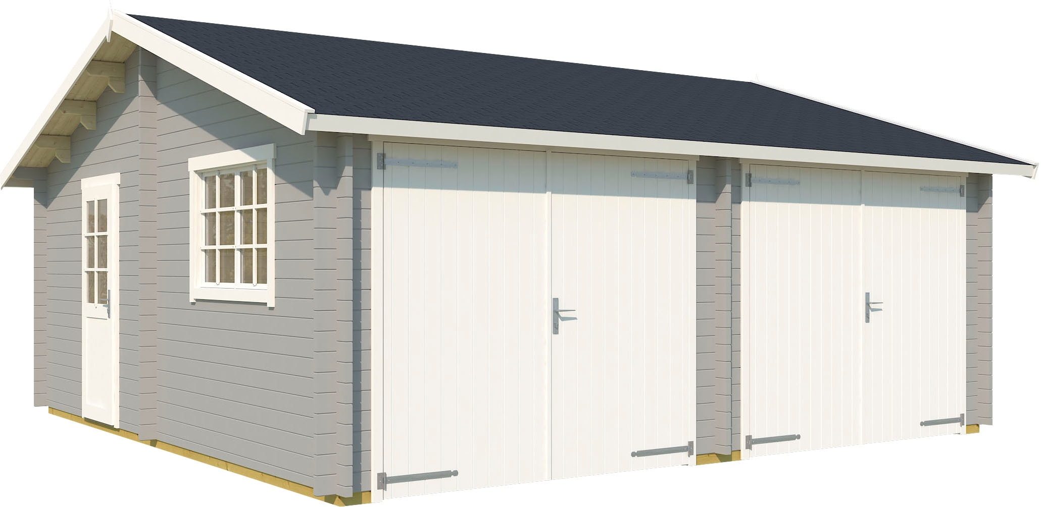 LASITA MAJA Garage »Falkland«, (Set, Fahrzeuge im 2 Online Holztoren geeignet), 2 OTTO Für + Shop Garage
