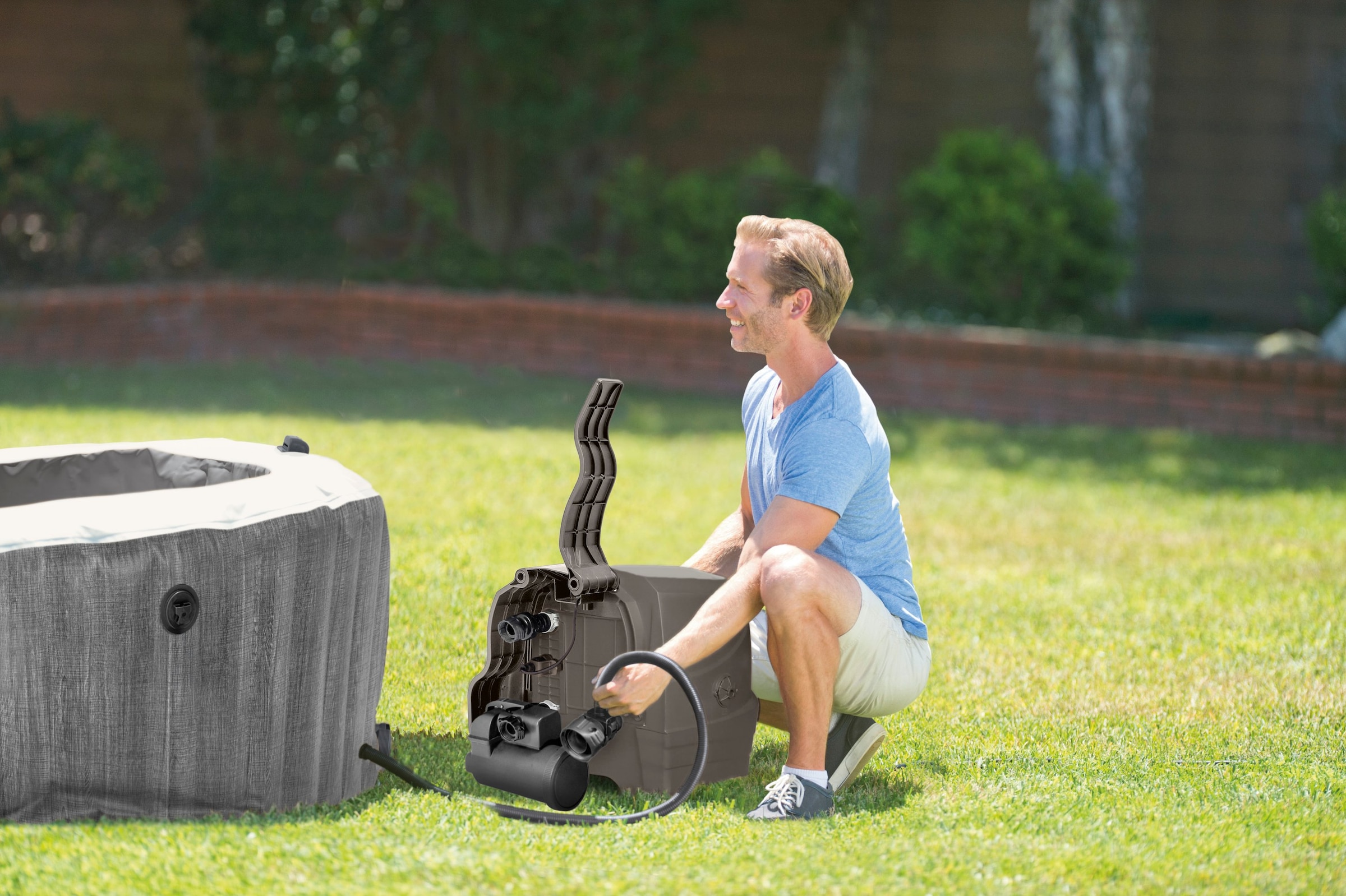 Intex Whirlpool »Greywood Deluxe« 165 cm Durchmesser