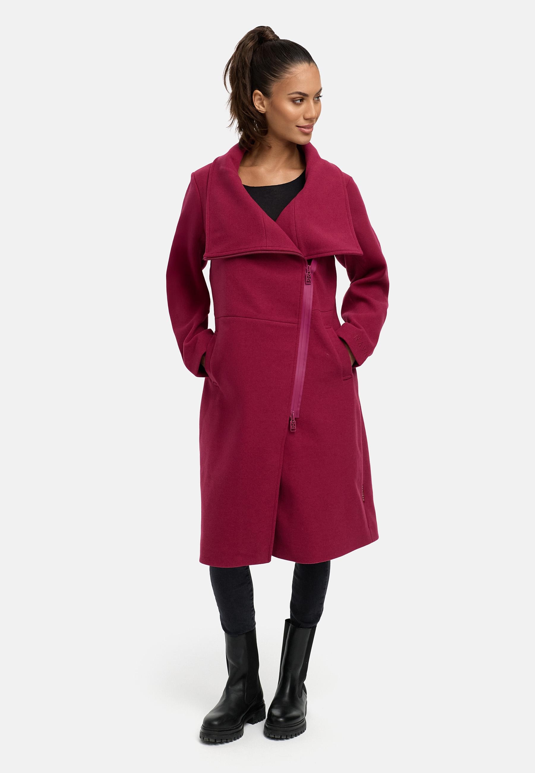 Navahoo Kurzmantel »Kurzmantel Samtrose 14«