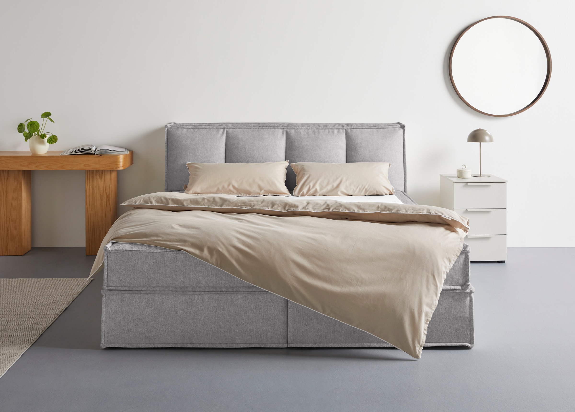 LeGer Home by Lena Gercke Boxspringbett »Addyson«, (Härtegrade H2, H3 und H4 wählbar), Boxspringbett inkl. Topper, 2 Matratzen