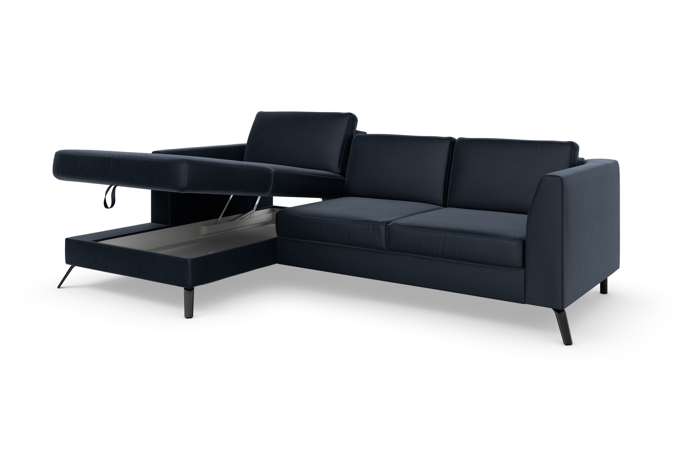 sit&more Ecksofa »Olsen L-Form«, inklusive Sitztiefenverstellung, wahlweise mit Bettfunktion, 15cm hoch