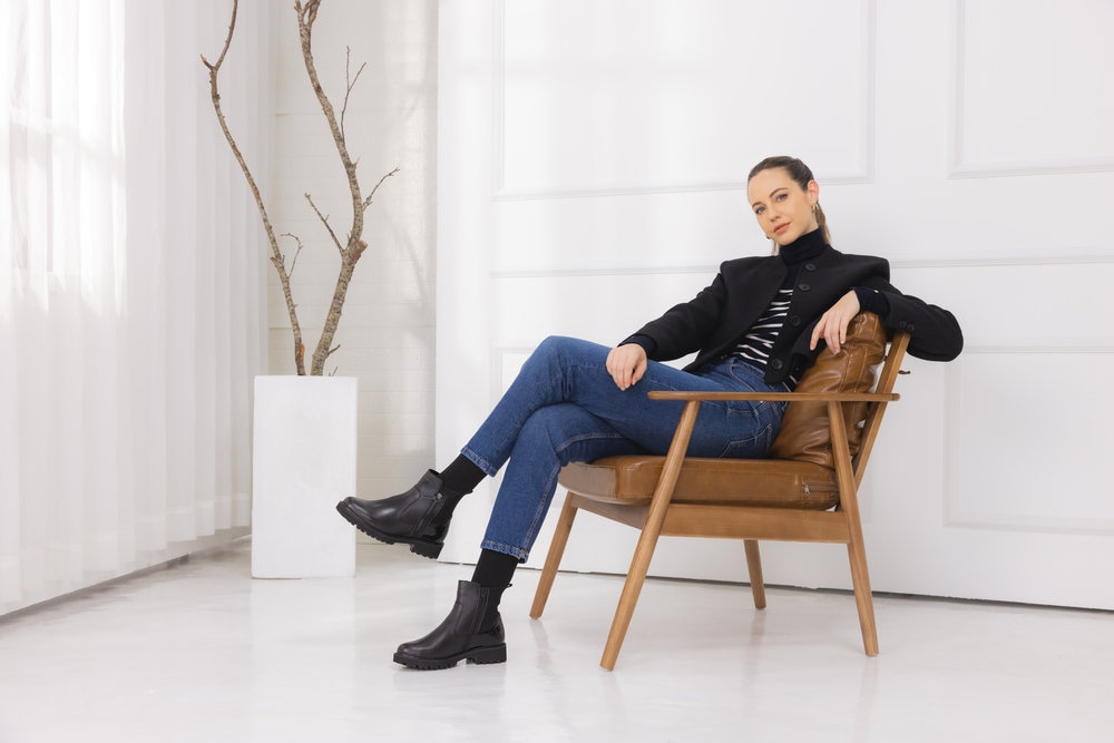 Remonte Chelseaboots  Stiefelette, Boots, Profilsohle, Blockabsatz, mit Innenreißverschluss