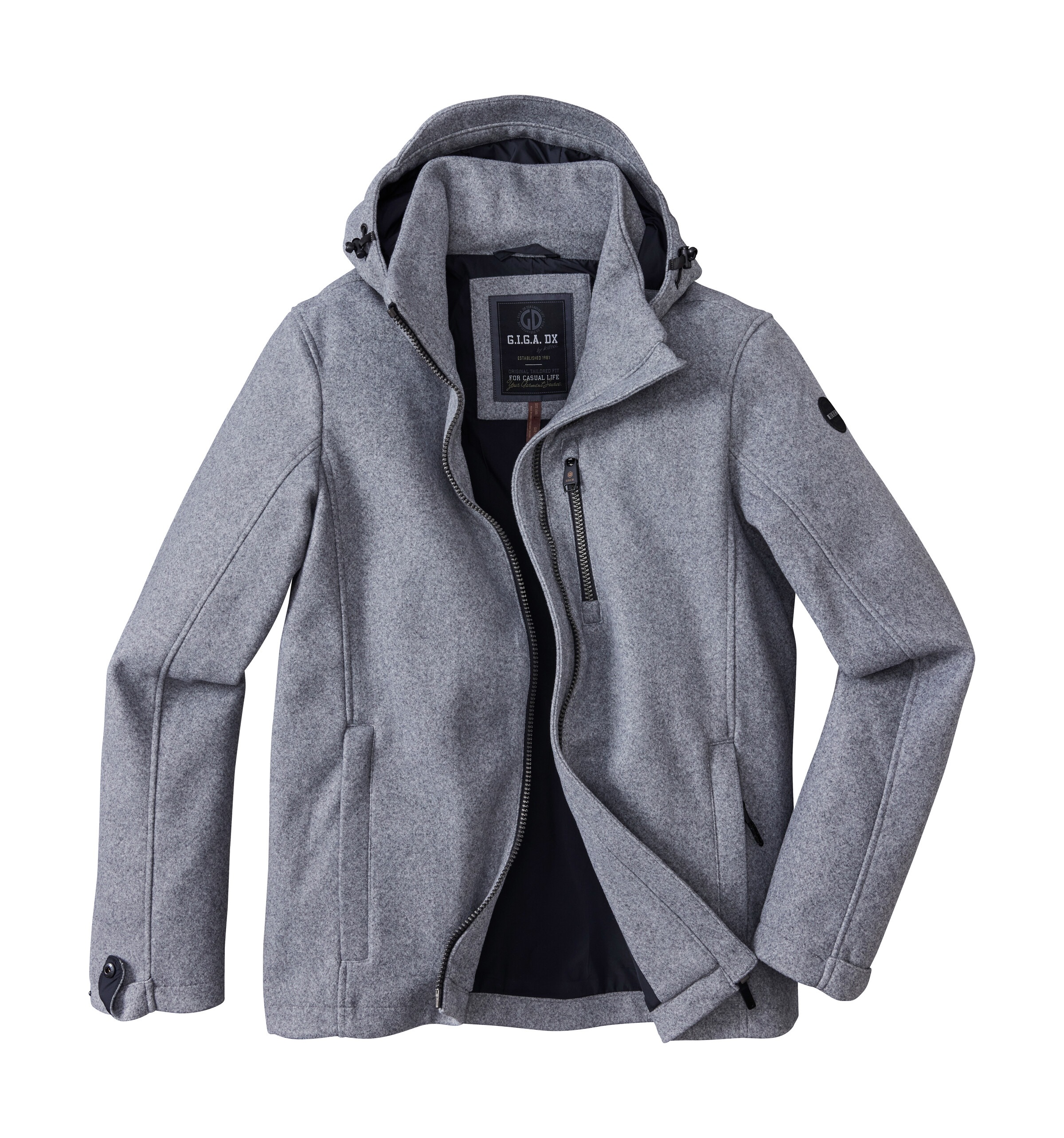 G.I.G.A. DX by killtec Funktionsjacke »GW 43 MN JCKT« Windabweisende Herrenjacke, abnehmbare Kapuze, verstellbare Bündchen