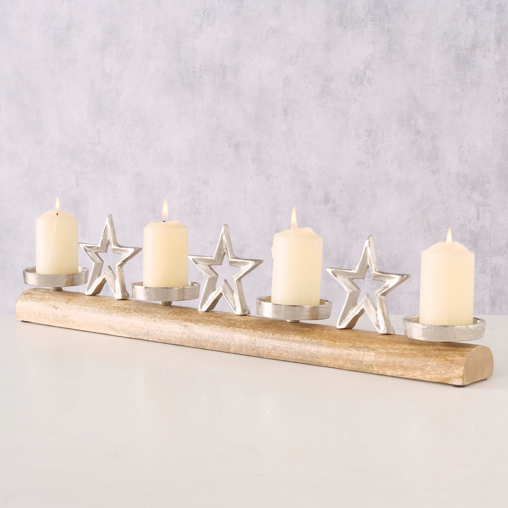 BOLTZE Adventsleuchter »Weihnachtsdeko«, handgearbeitet