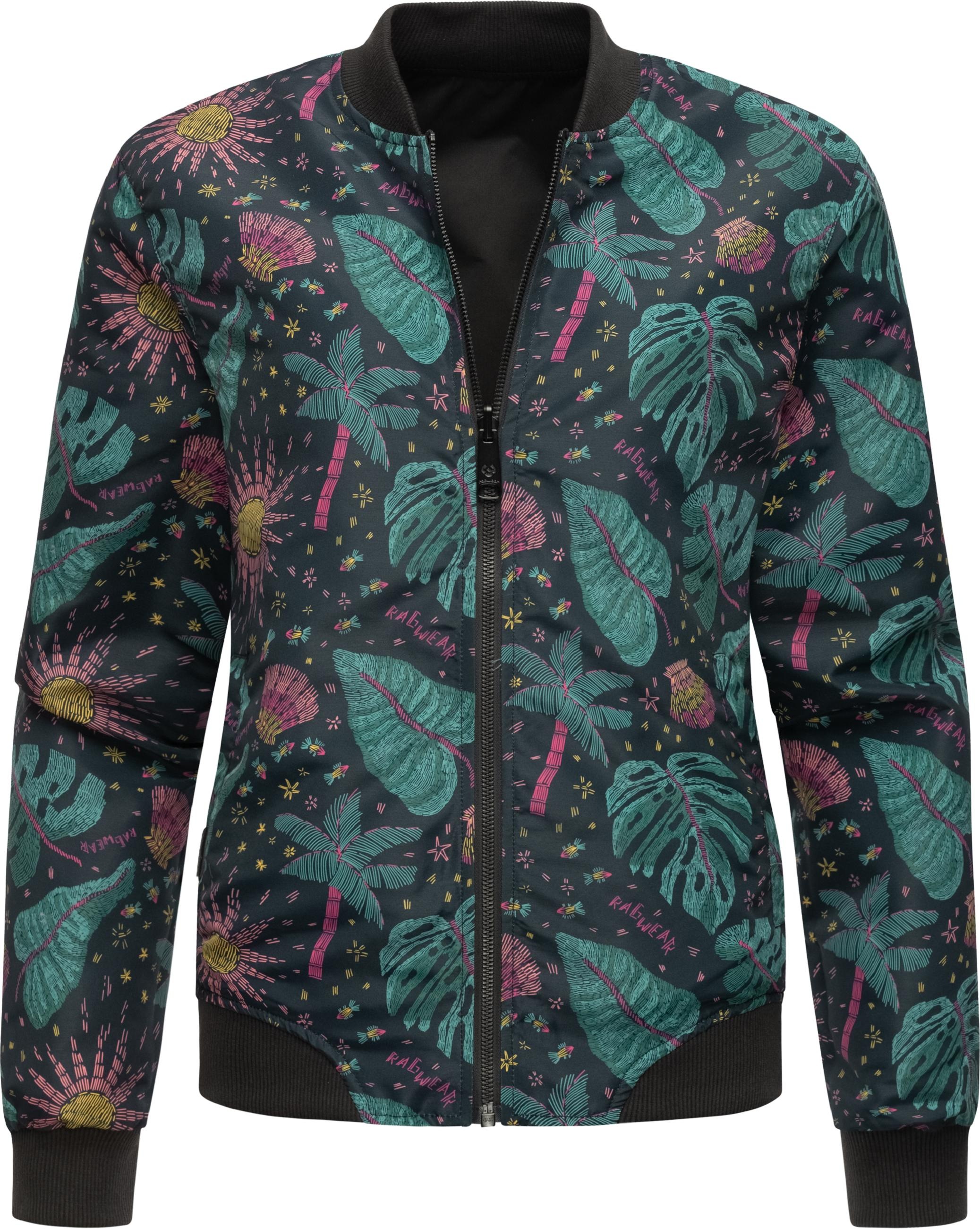 Ragwear Wendejacke »Wendejacke Joom«, ohne Kapuze, modische 2-in-1-Jacke mit Alloverprint und unifarbener Seite