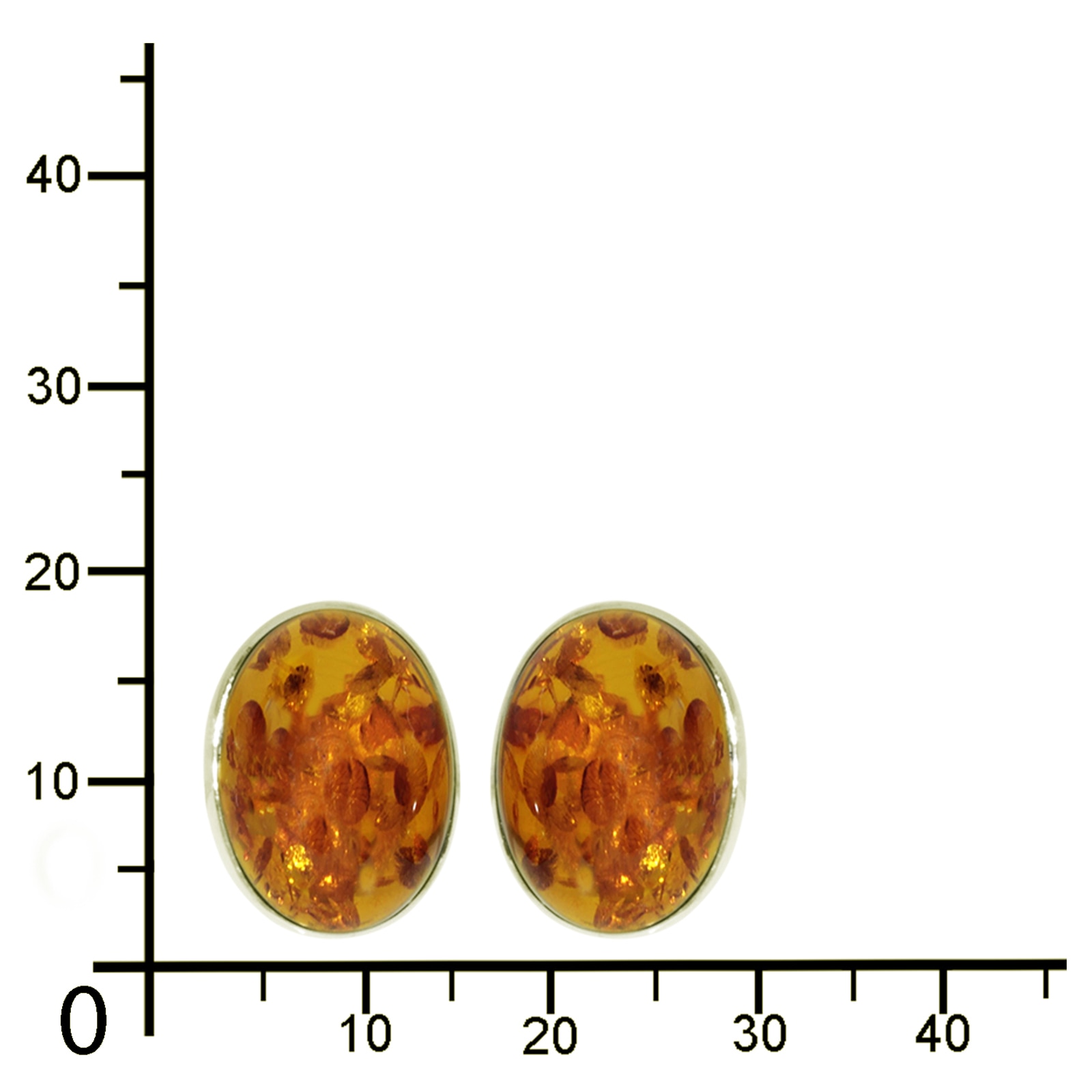 OSTSEE-SCHMUCK Paar Ohrstecker »- Classic 16x12 mm - Gold 333/000 - Bernstein«