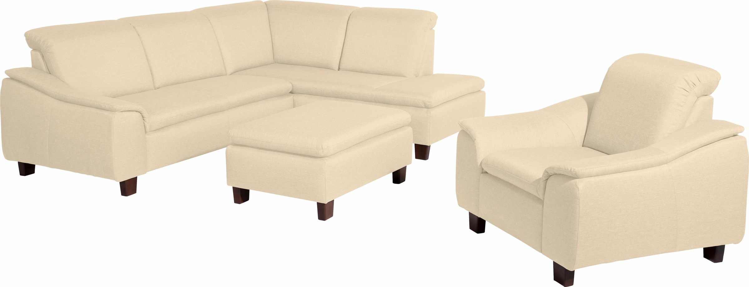 Max Winzer® Sessel »Alessio, Loungesessel, geschwungene Formensprache, hoher Sitzkomfort«, bequem mit abgerundeter Rückenlehne, aktuelle Mattenoptik