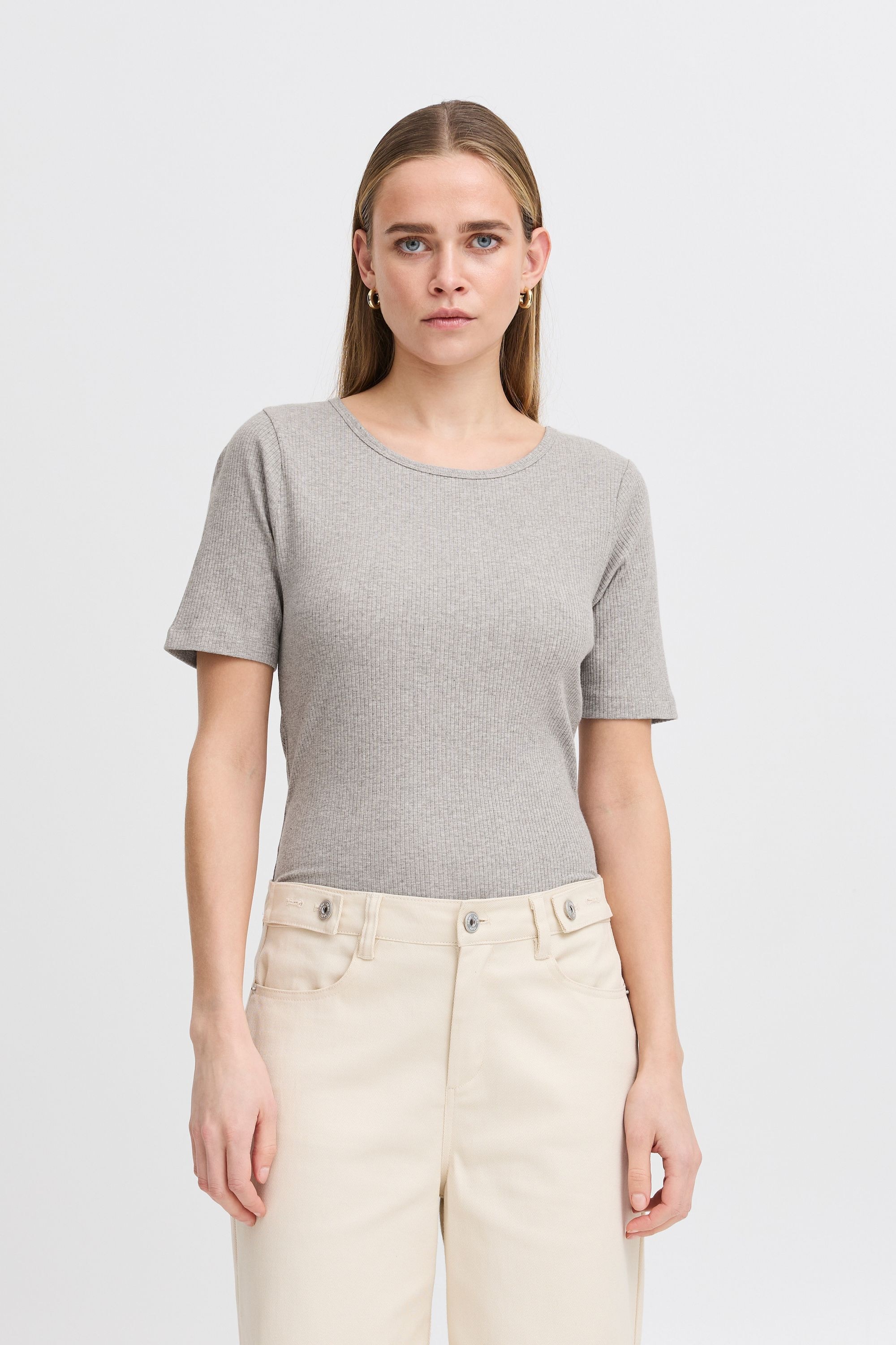 Ichi T-Shirt »T-Shirt IHPALMER RIB SS«