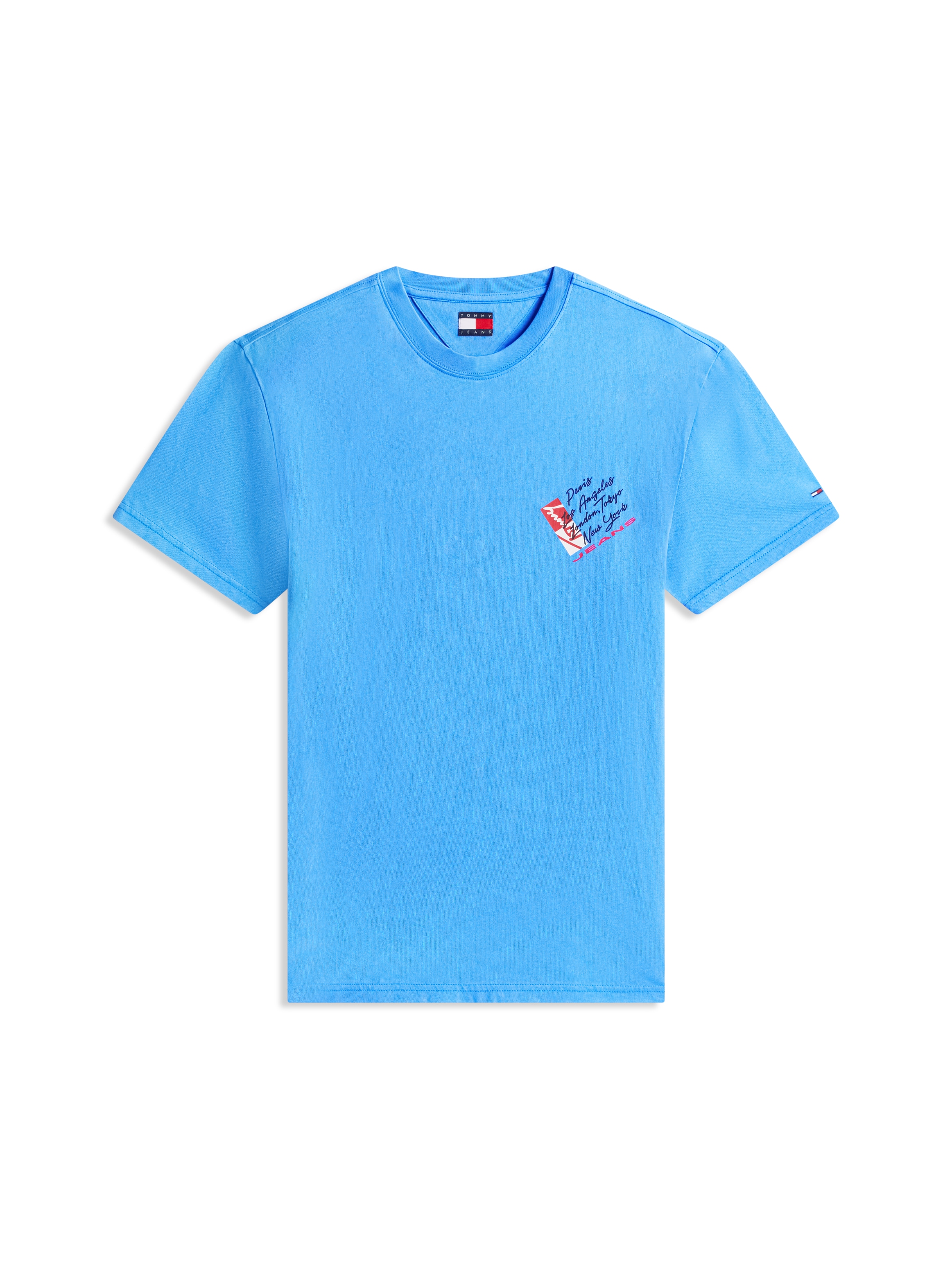Tommy Jeans T-Shirt »TJM REGULAR FIT SIGN SHIFT« mit Label-Print, Baumwoll-Jersey