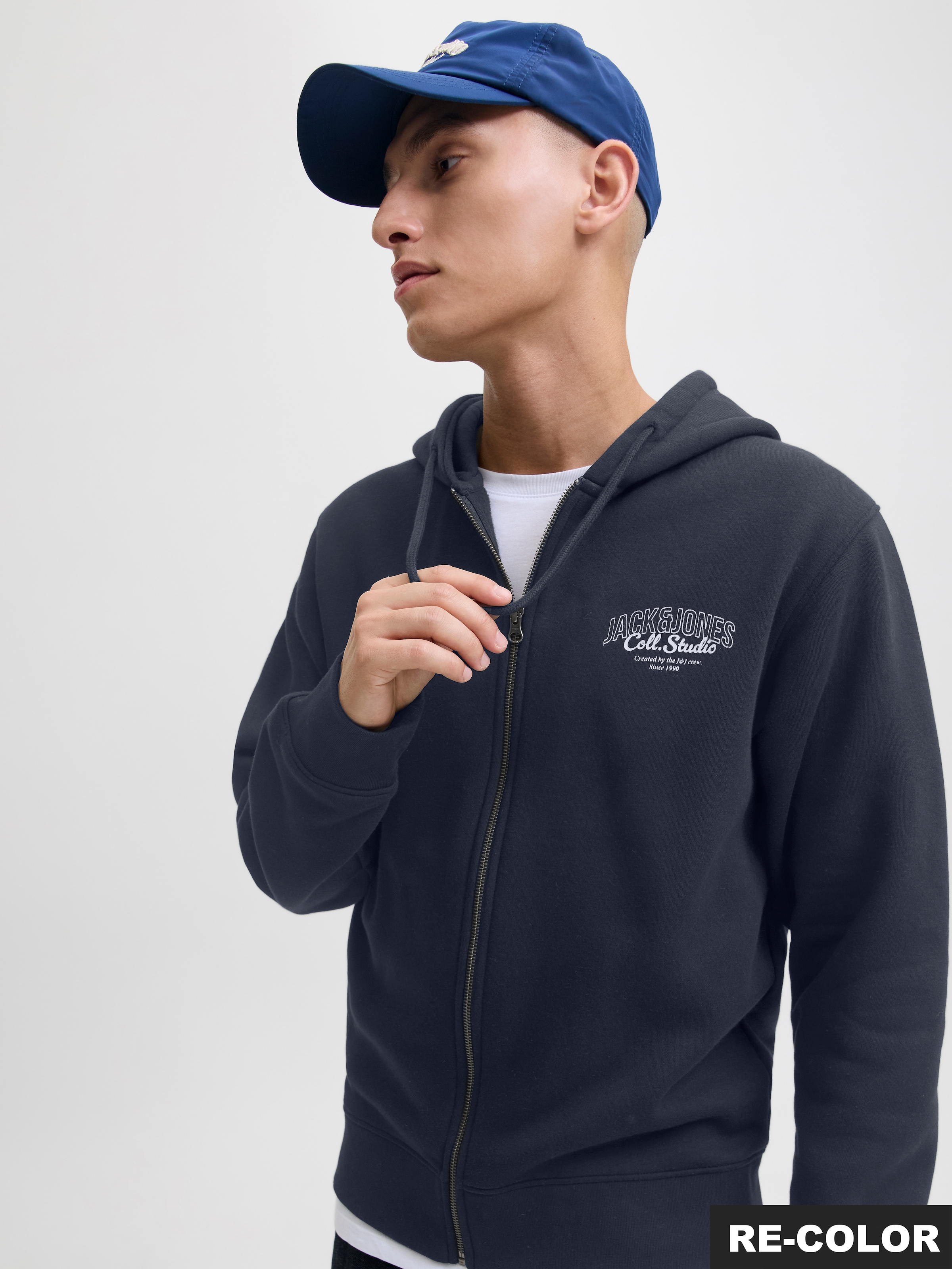 Jack & Jones Kapuzensweatjacke »JJMAKOTO SWEAT ZIP HOOD«