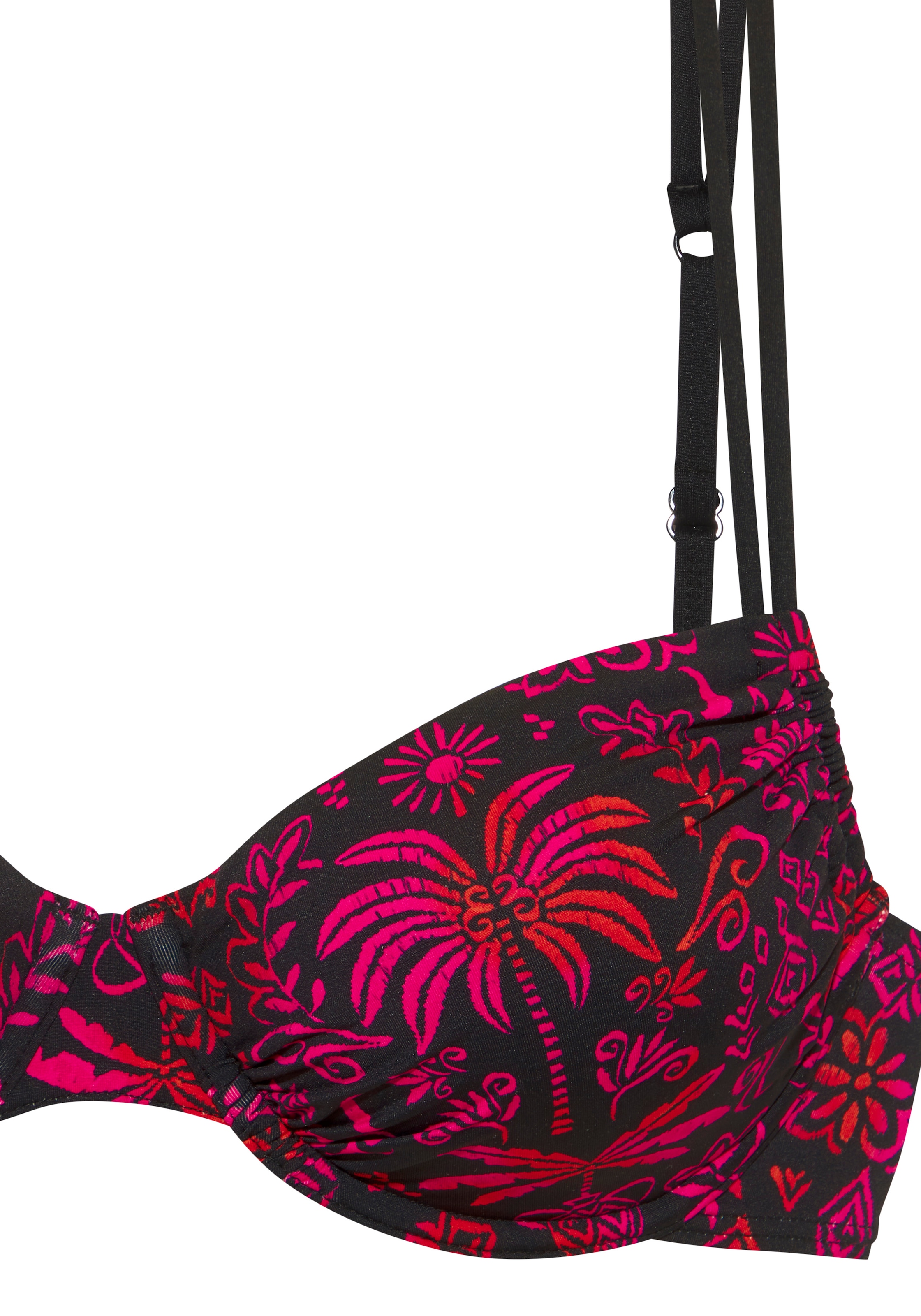 Buffalo Bügel-Bikini-Top »Paloma« im trendigen Palmenmotiv mit kontrastfarbenen Details