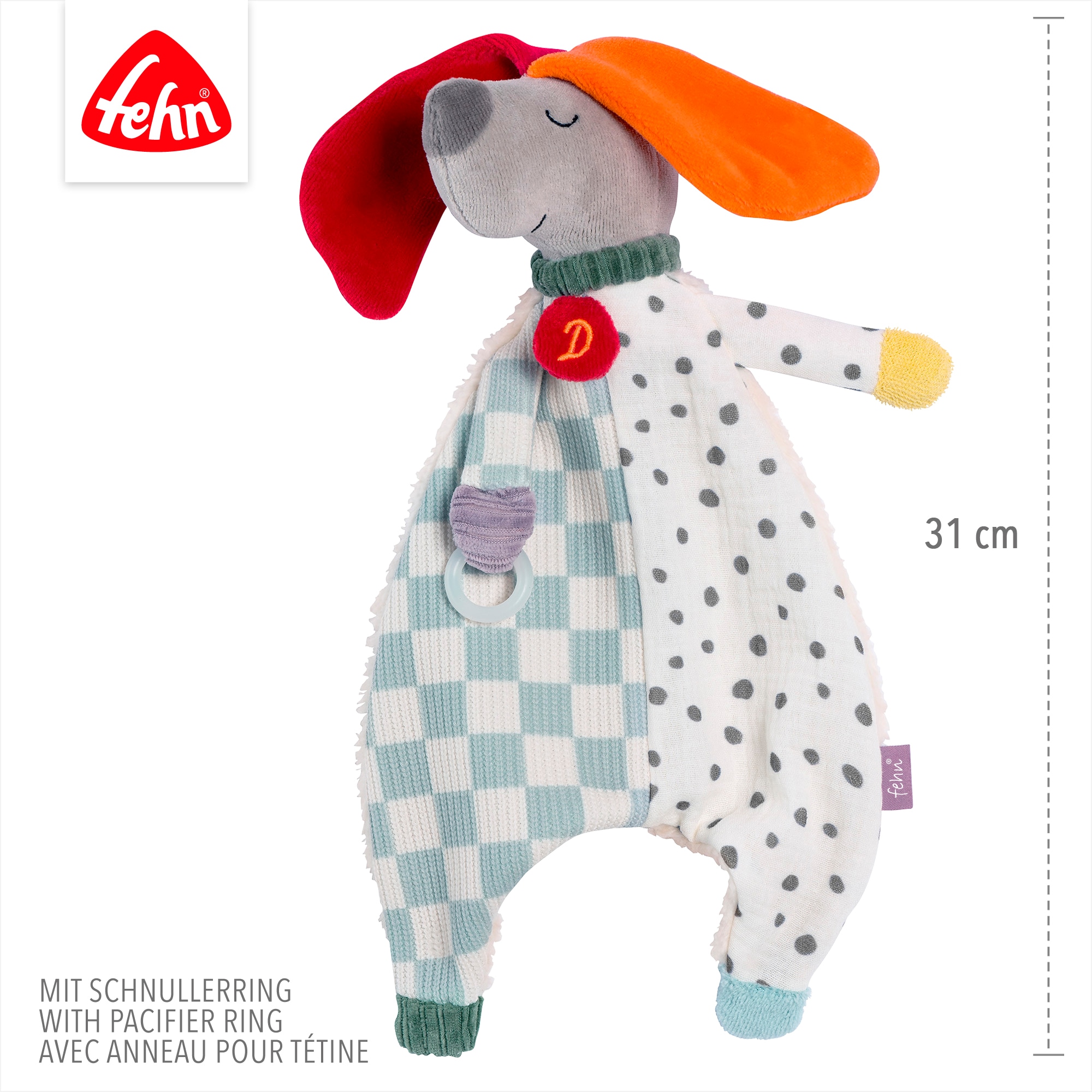 Fehn Kuscheltuch »Schmusetuch Hund Dotty« Enthält Bio-Baumwolle