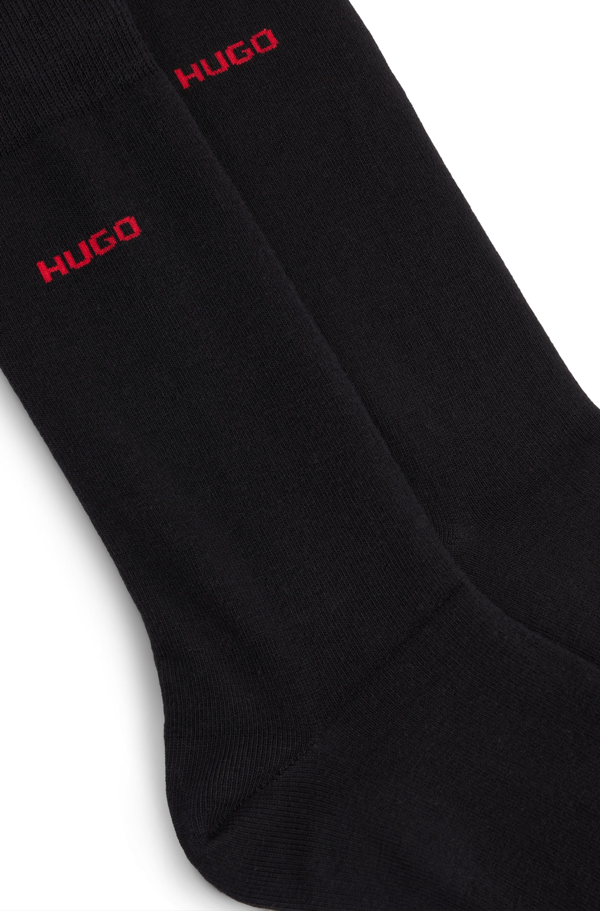 HUGO Underwear Businesssocken »2P RS UNI CC« Packung, 2er Pack, 2 Paar tlg. mit kontrastfarbenem HUGO Logo-Schriftzug
