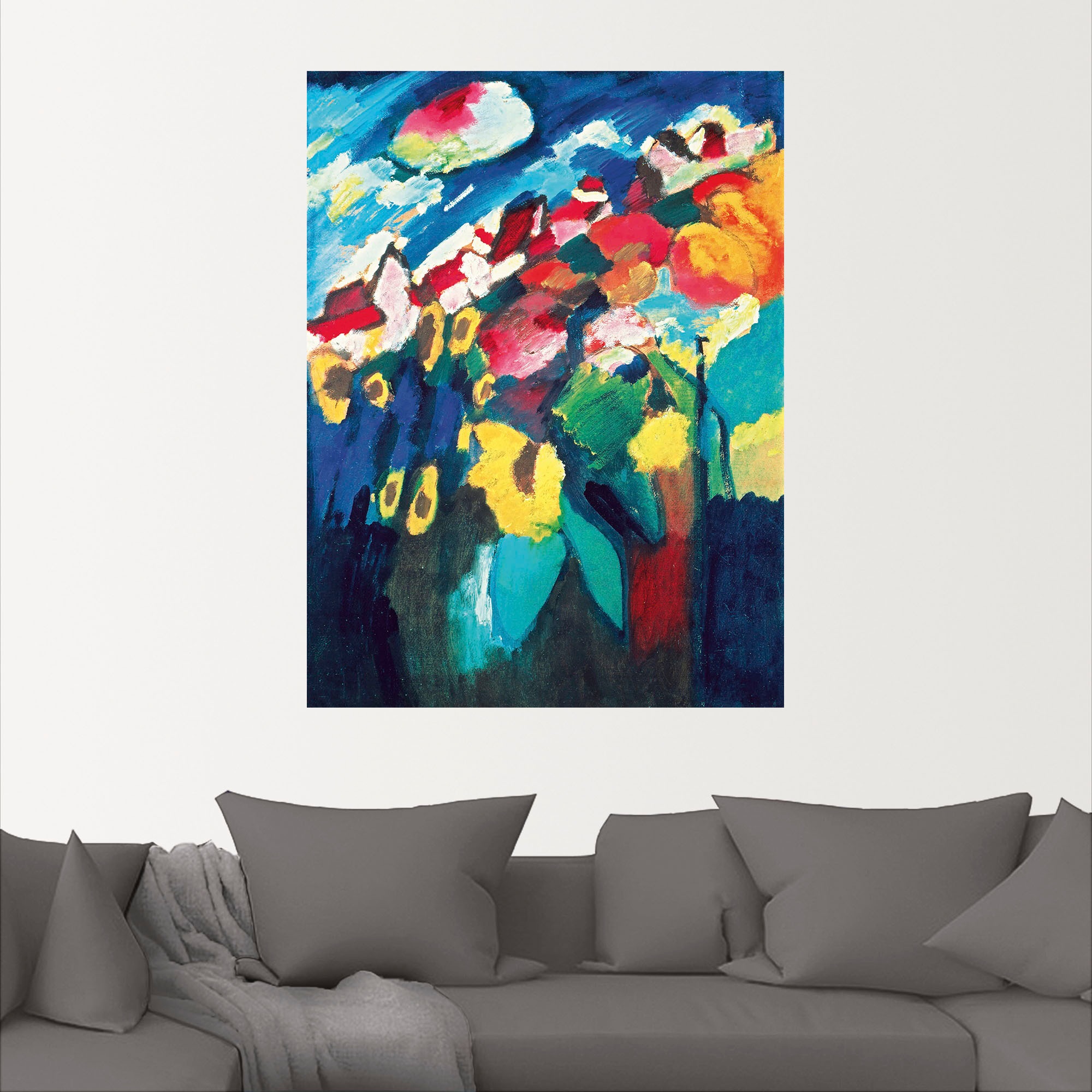 Artland Wandbild »Murnau, Garten II. 1910«, Gegenstandslos, (1 St.), als Alubild, Leinwandbild, Wandaufkleber oder Poster in versch. Größen