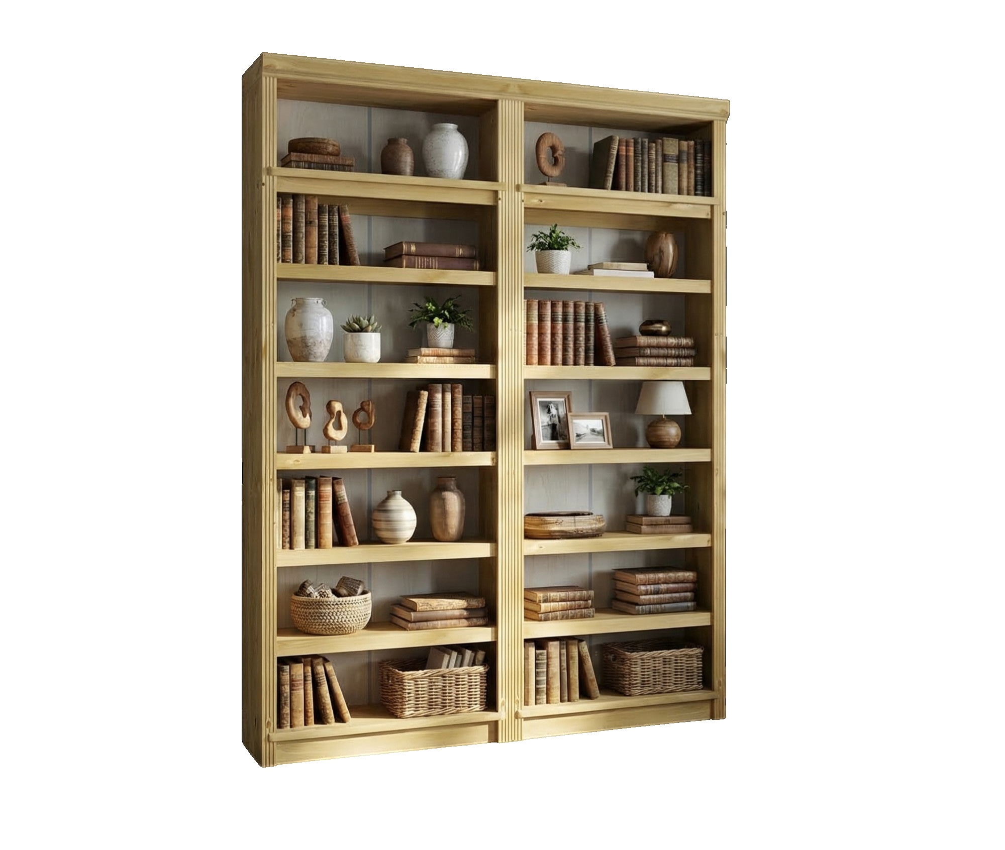 OTTO home Bibliothek »Soeren 2 Regale á Breite 80 cm, Höhe 220 cm, Tiefe 29 cm« Set, 2 Stk. tlg. 2 Bücherregale - zusammen oder getrennt stellbar