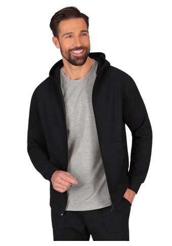 Sweatjacke »TRIGEMA Kapuzenjacke mit praktischen Taschen«, (1 tlg.)