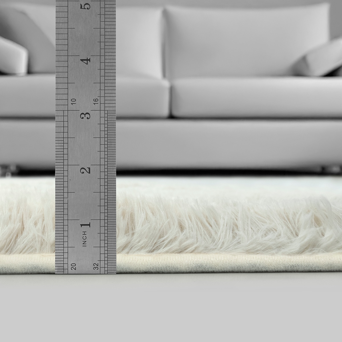 the carpet Teppich »Soft Shaggy« rund 35 mm Höhe Flauschiger Hochflor Teppich, Wohnzimmer, Anti-Rutsch Unterseite