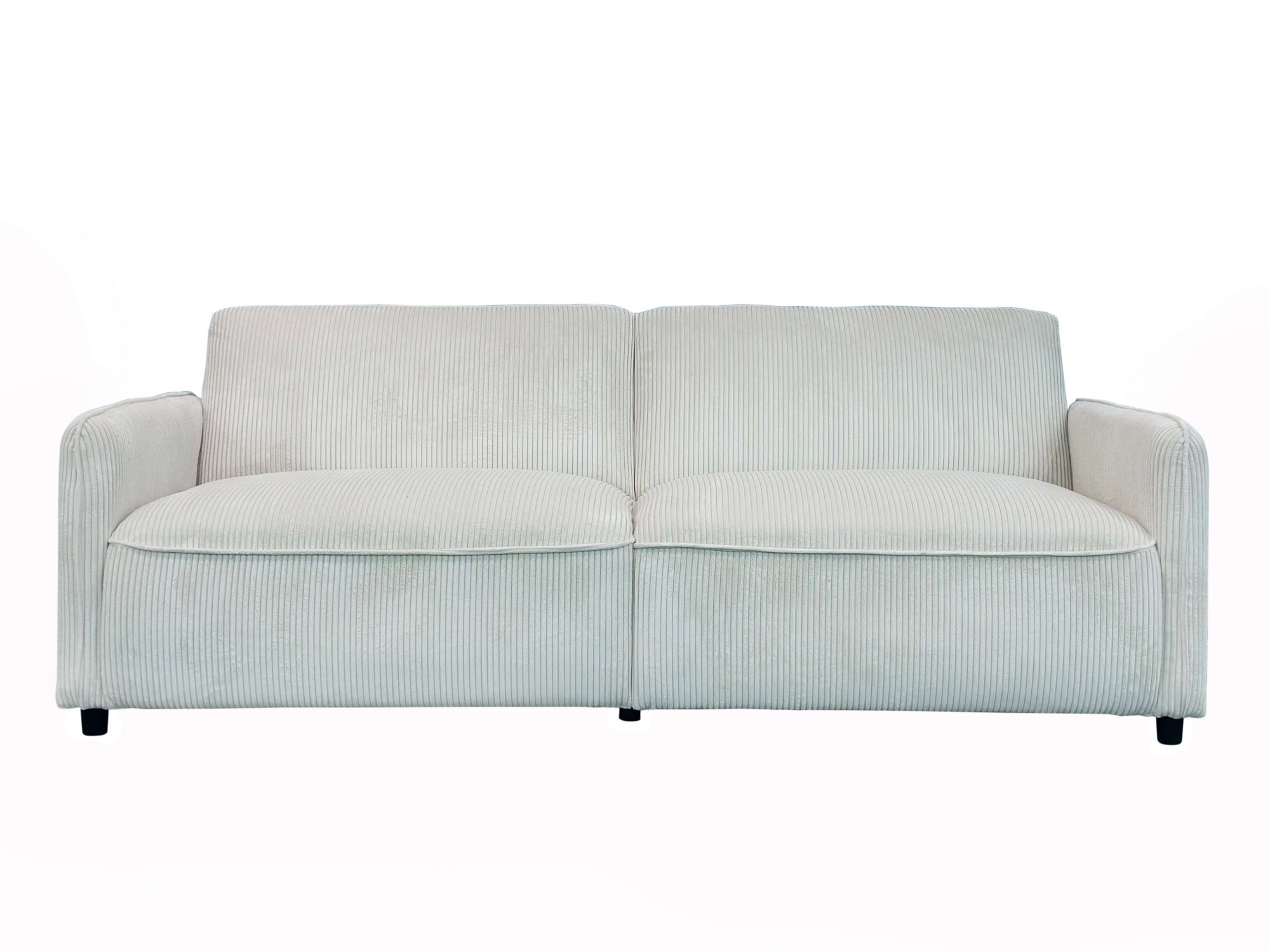 Dorel Home 3-Sitzer »Allie Curved Schlafsofa 209 cm«, Bettfunktion (110/190), verstellbare Rückenlehne, Cord u. Velours