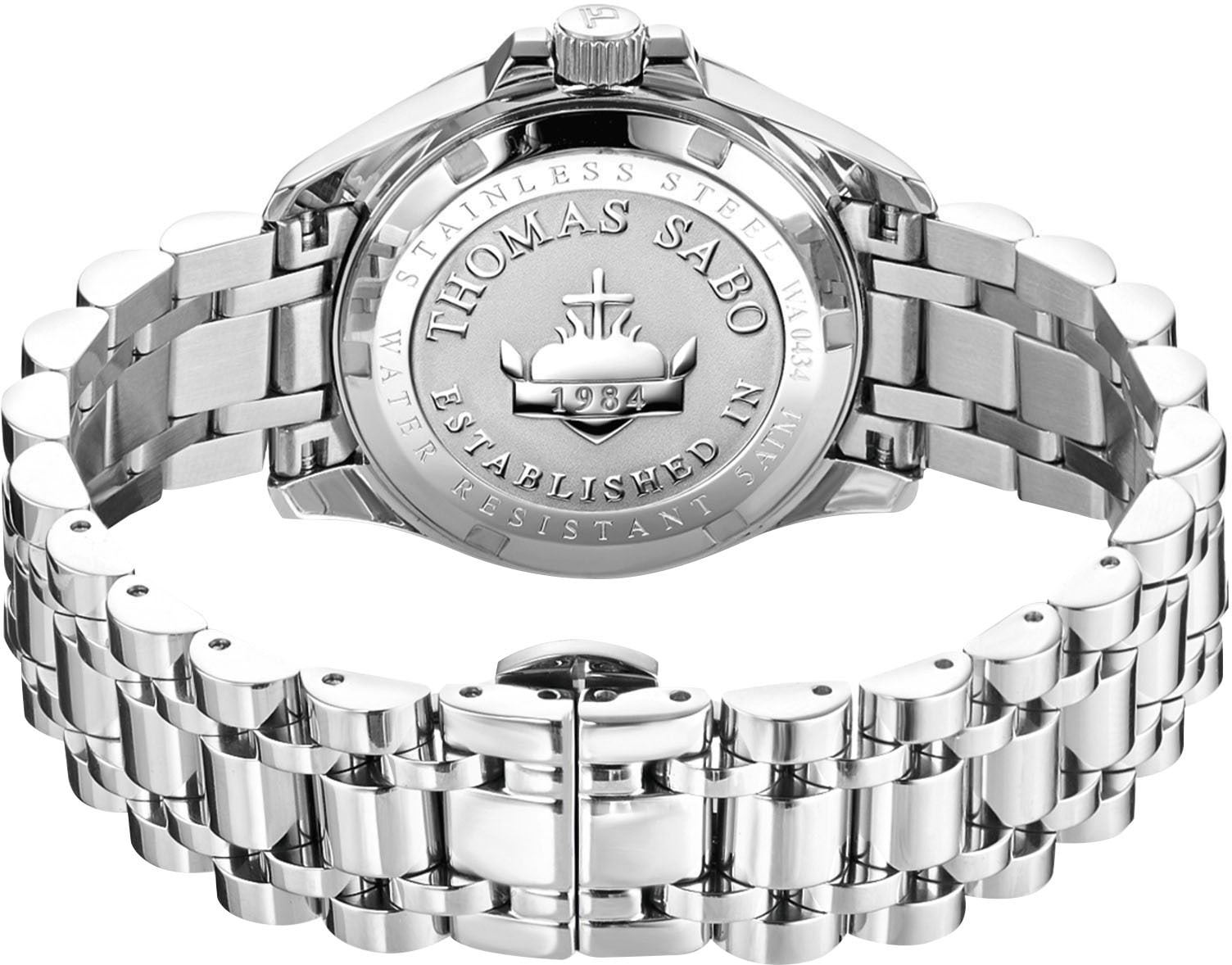 THOMAS SABO Quarzuhr »DIVINE JEWELERY STONE«, Armbanduhr, Damenuhr, Edelstahl, analog, Zirkonia (synth.), Malachit