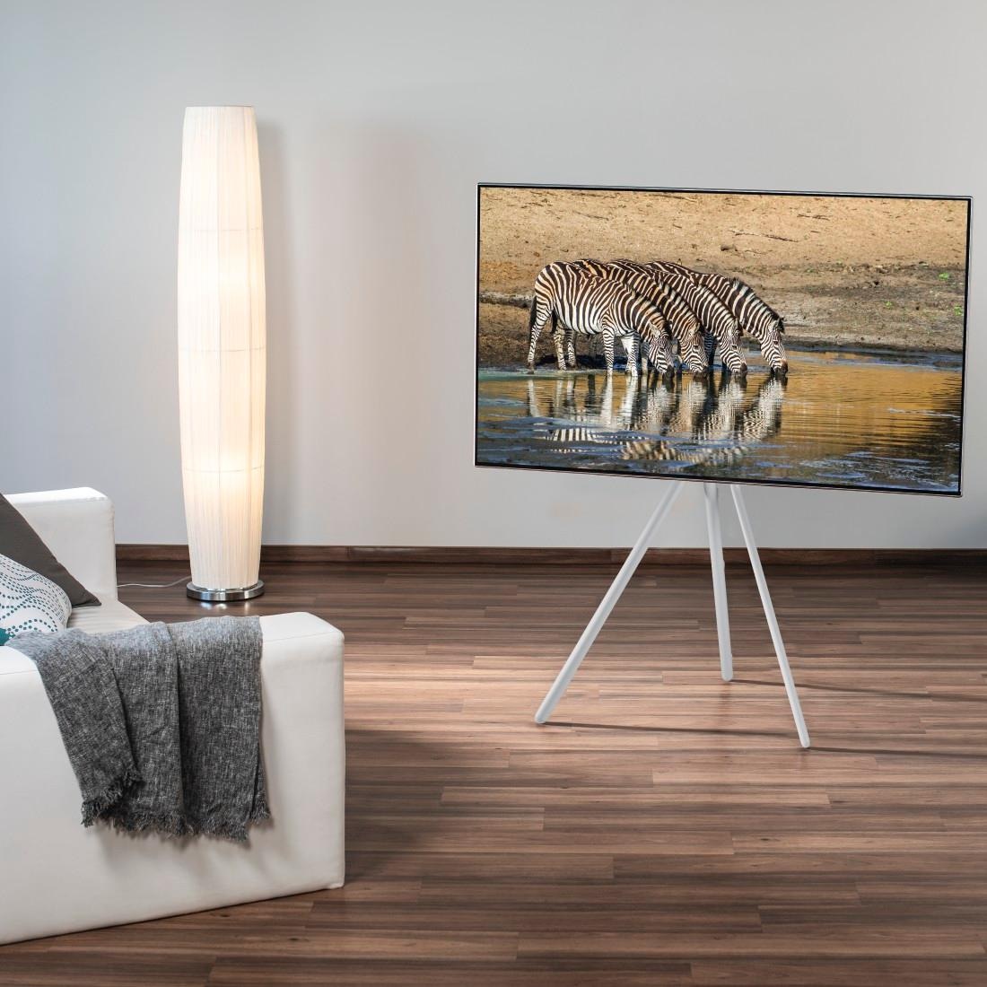 Hama TV-Standfuß »TV Stand "Staffelei-Design", 191 cm (75“), Weiß«, VESA 300 x 200, 300 x 300, 400 x 200, 400 x 300, 400 x 400, 600 x 400