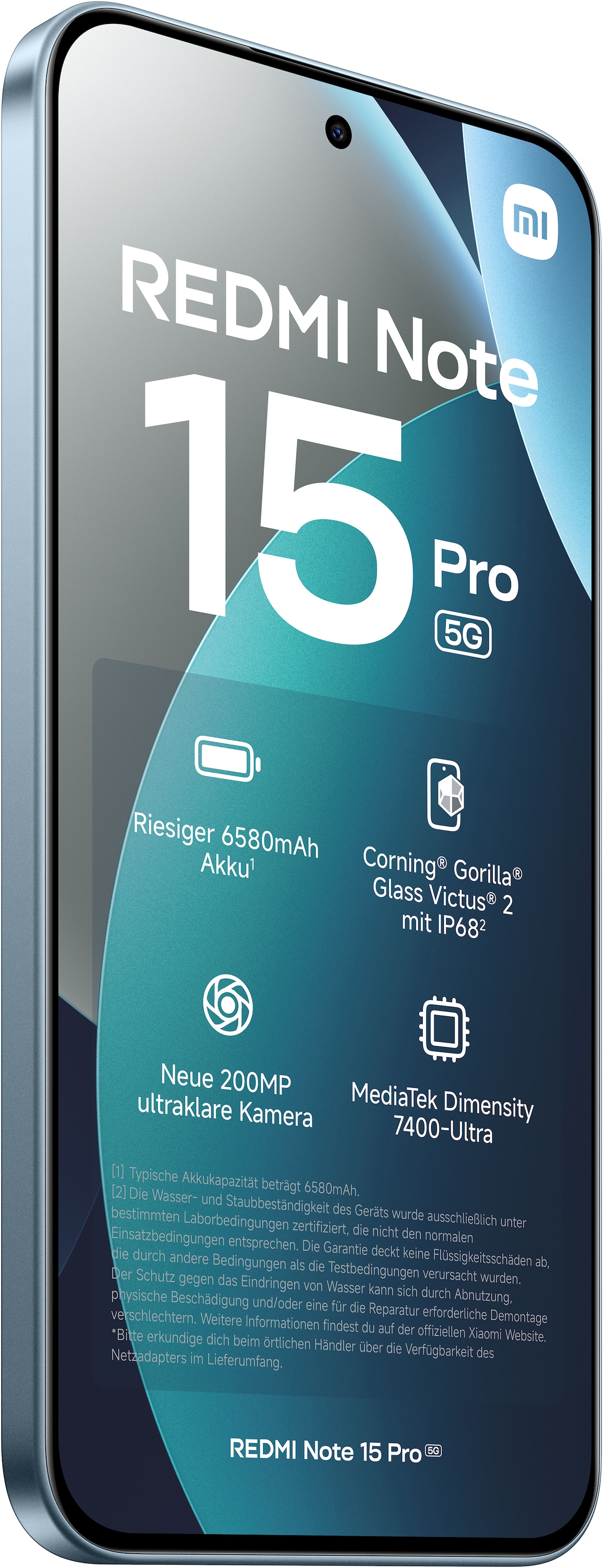 Xiaomi Smartphone »Redmi Note 15 Pro 5G 8+256« Glacier Blue